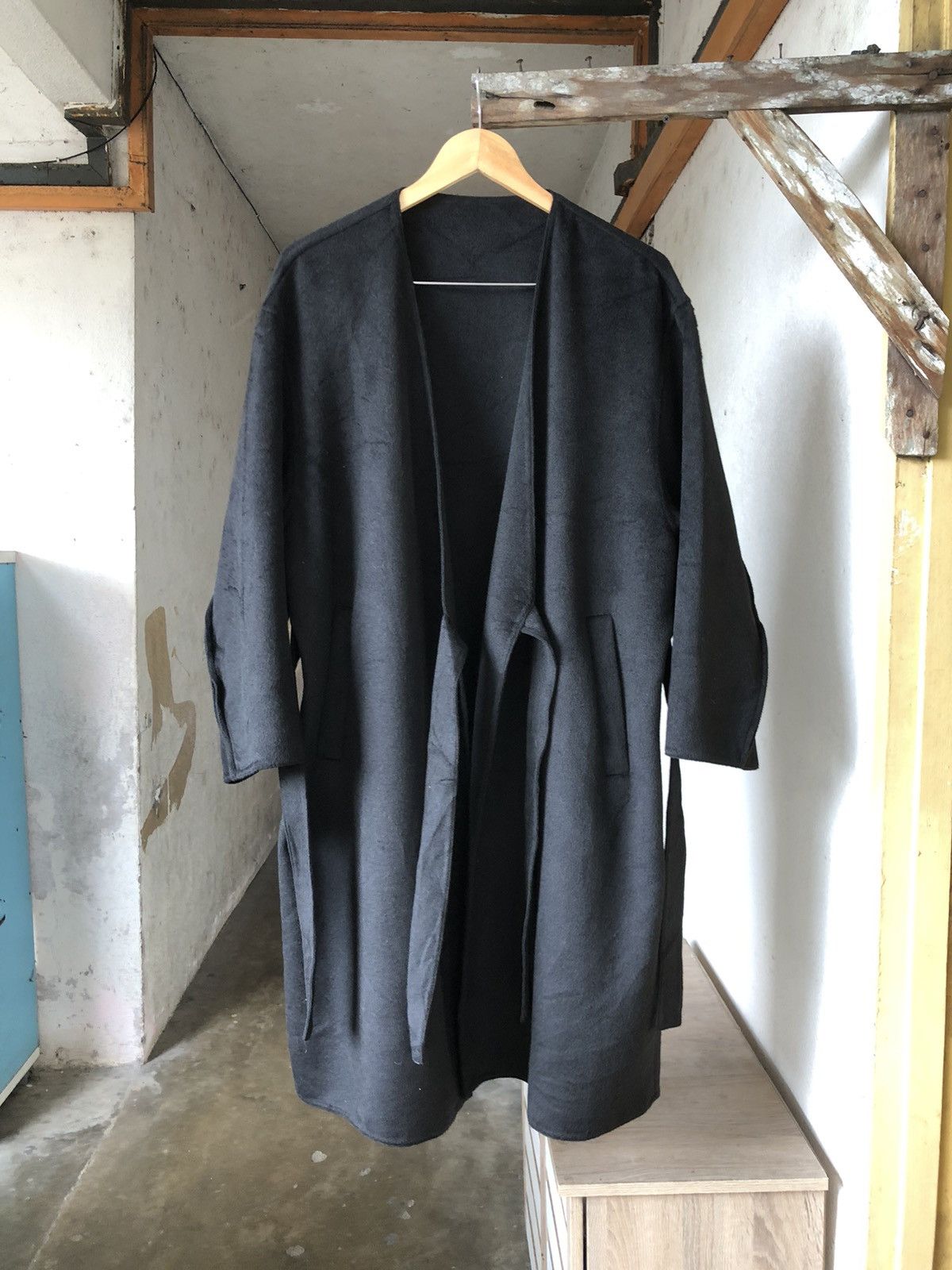 Theory Yohji Yamamoto Style Theory x Uniqlo Wool Long Coat Baggy Size S / US 4 / IT 40 - 19 Thumbnail