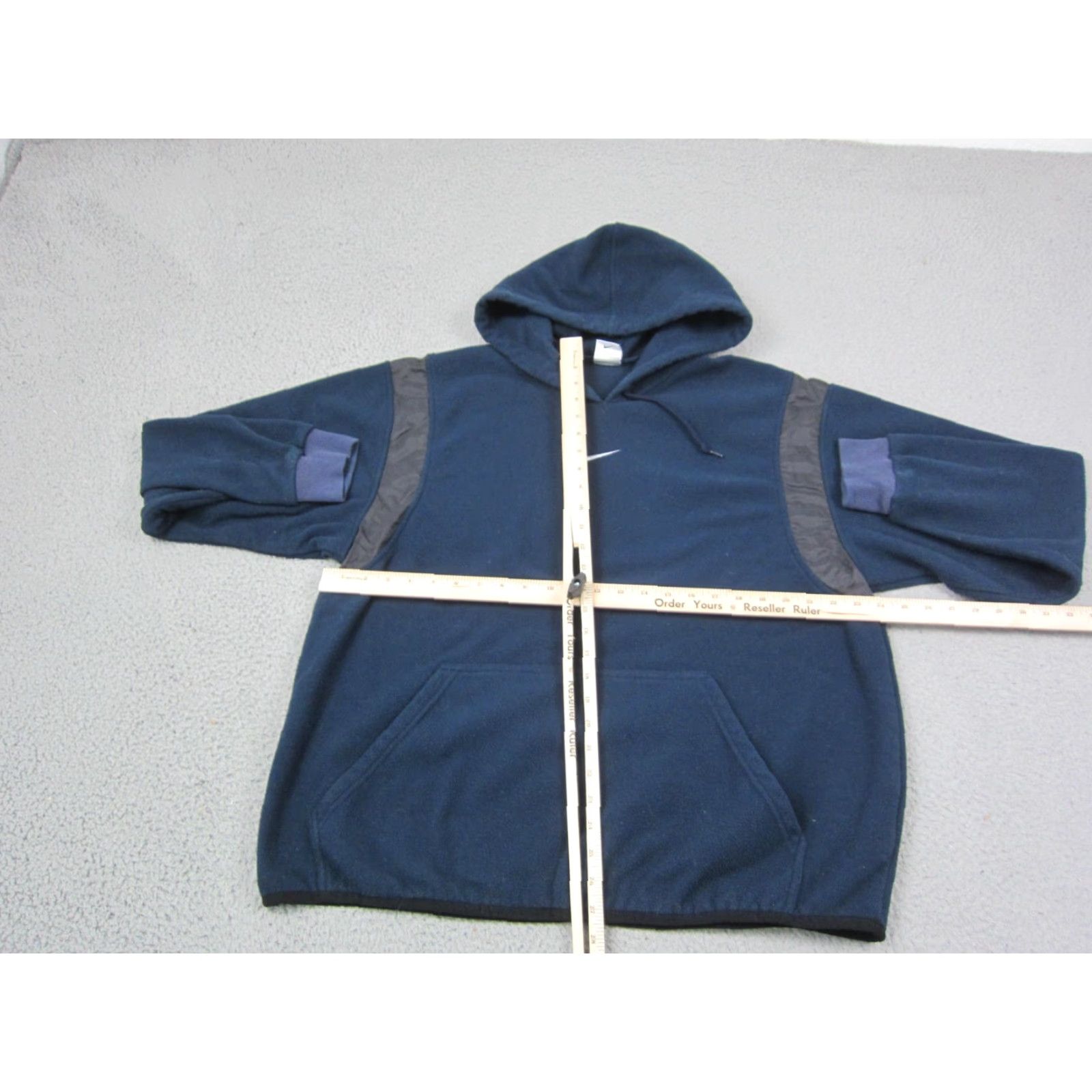Nike Nike Center Swoosh Hoodie Men L Blue Deep Pile Fleece 90s Y2K Vintage Logo Pullover Hooded Regular Fit Mens Size US L / EU 52-54 / 3 - 5 Thumbnail