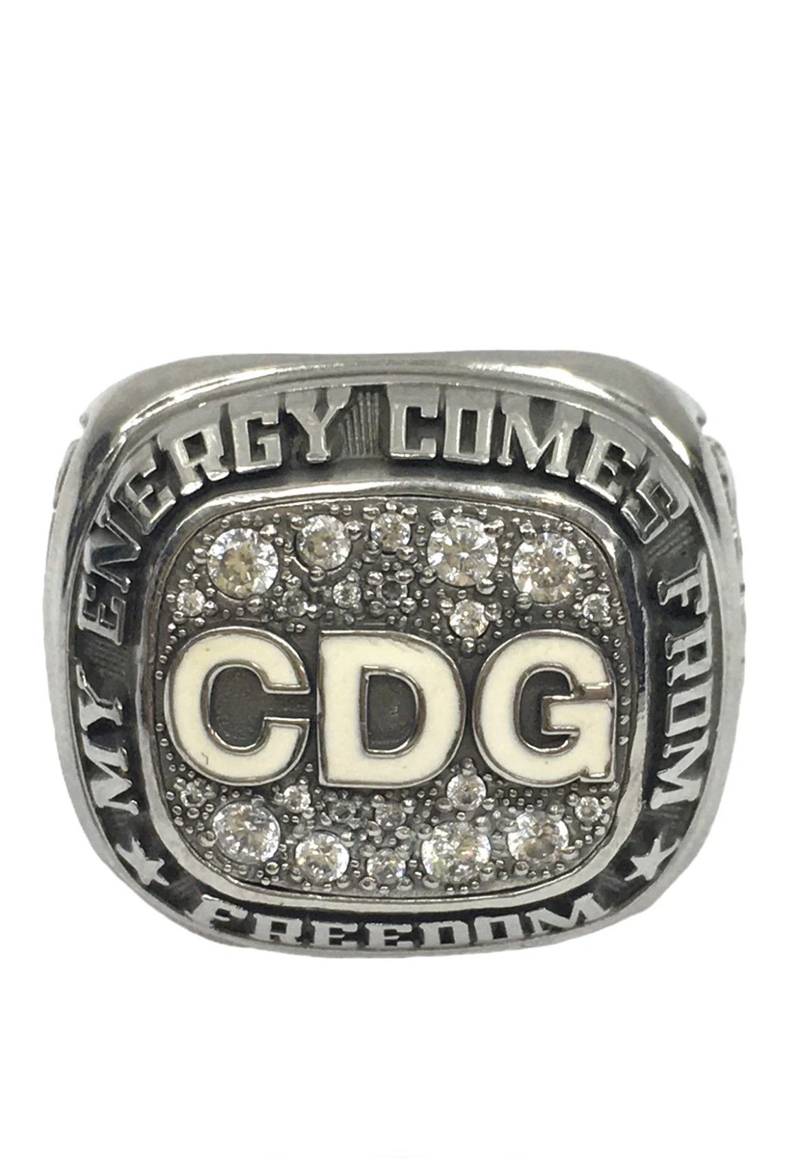 Comme des Garcons COMME des GARCONS x JOSTENS CDG logo college ring Size ONE SIZE - 3 Thumbnail