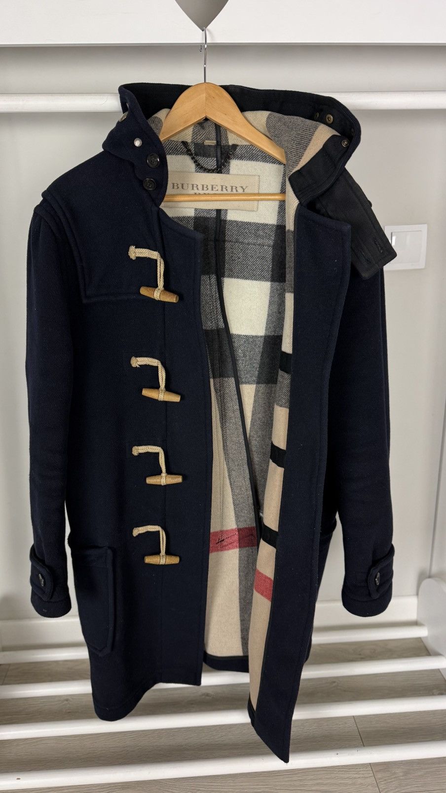 Burberry Burberry Brit Nova Check Duffle Coat Size US M / EU 48-50 / 2 - 1 Thumbnail