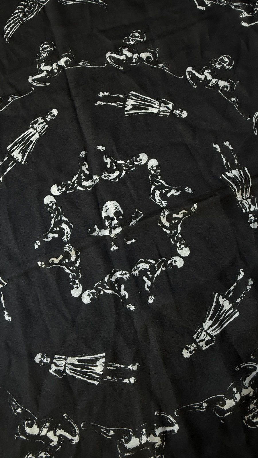Chrome Hearts Chrome Hearts Foti Motif Black Silk Scarf Size ONE SIZE - 4 Thumbnail
