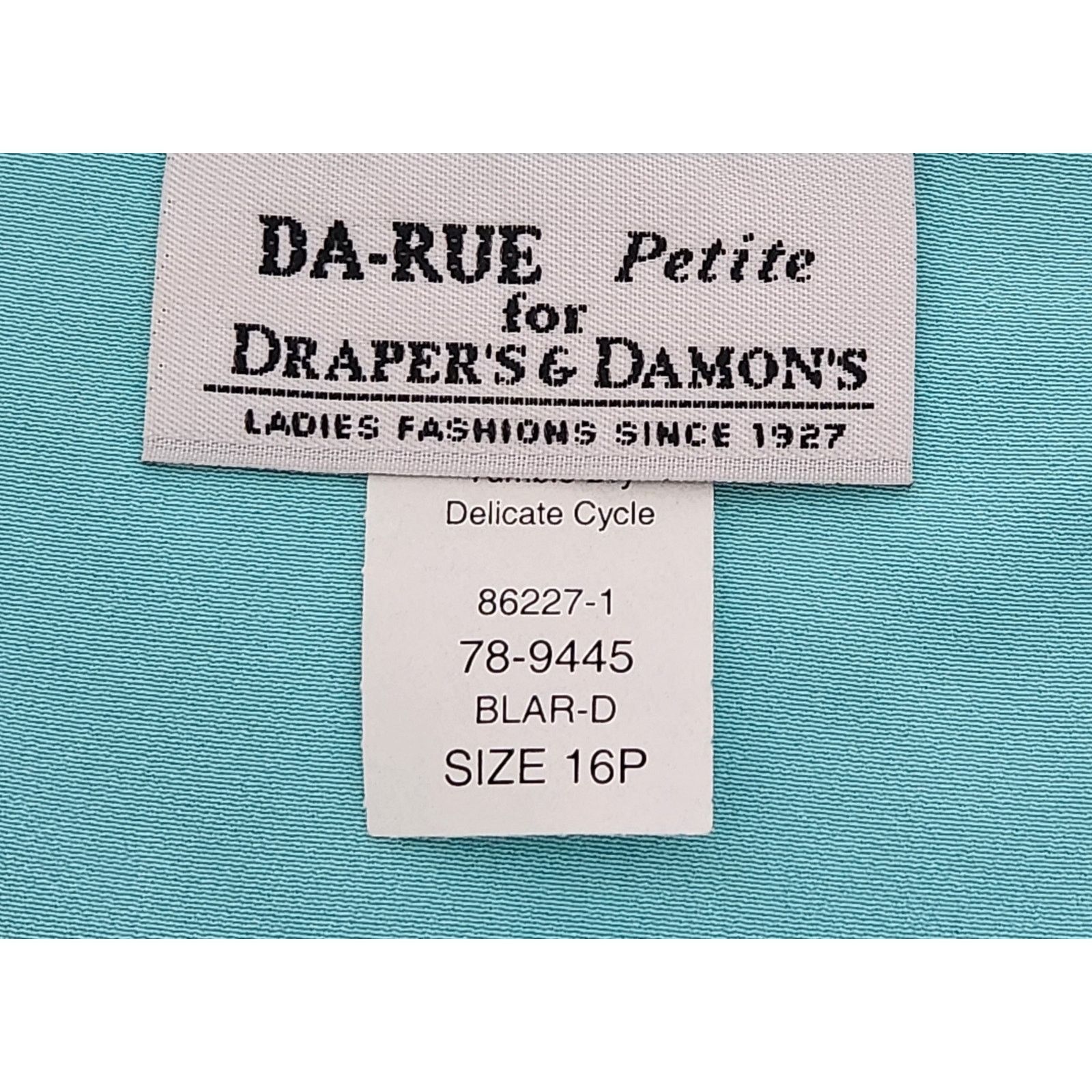 Other Da-Rue Petite Draper's & Damon's Teal Sleeveless Top 16P Size XXL / US 16-18 / IT 52-54 - 3 Thumbnail