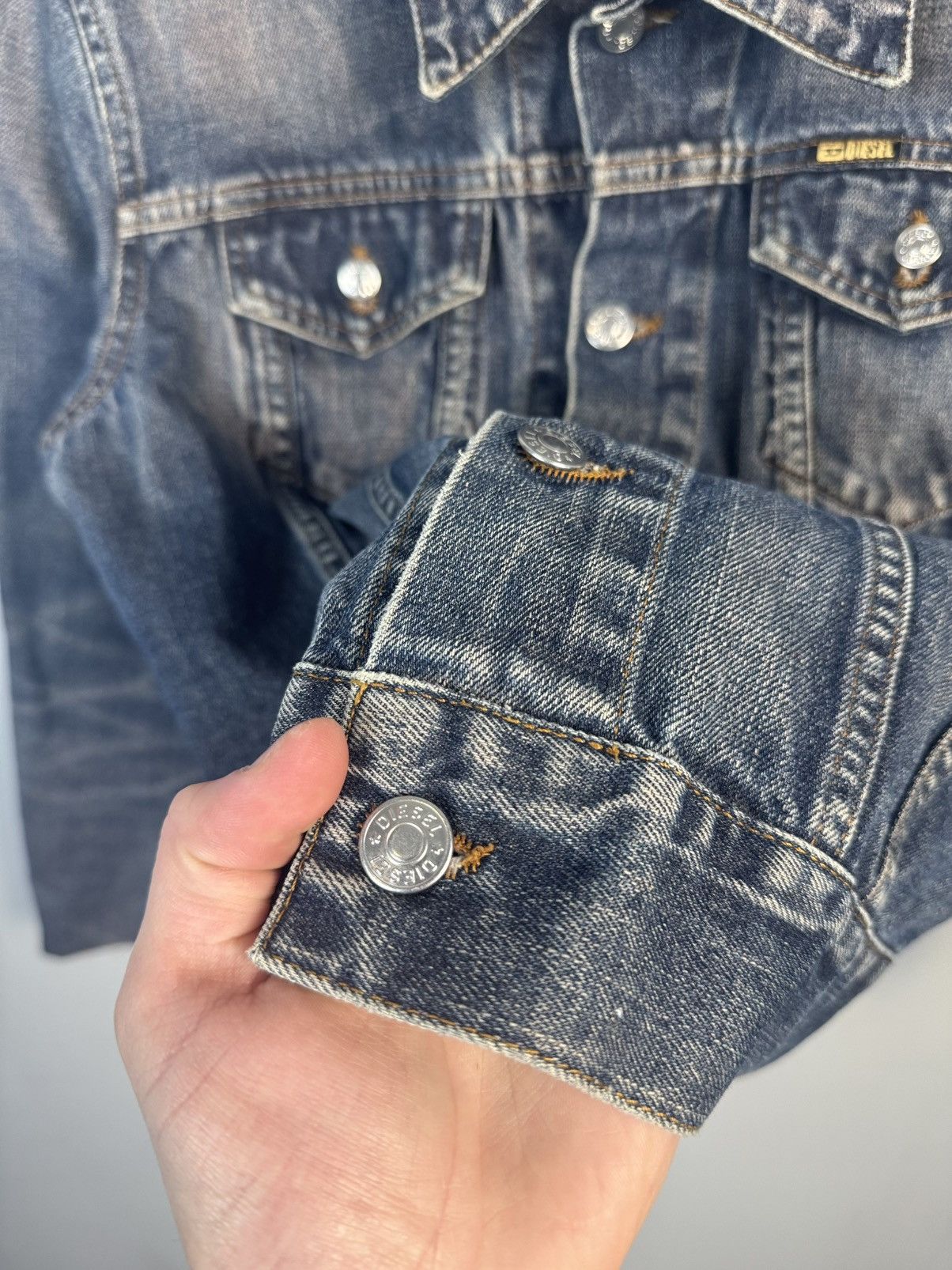 Diesel × Japanese Brand × Vintage Vintage Diesel 90s y2k denim Faded jacket Size M / US 6-8 / IT 42-44 - 7 Thumbnail