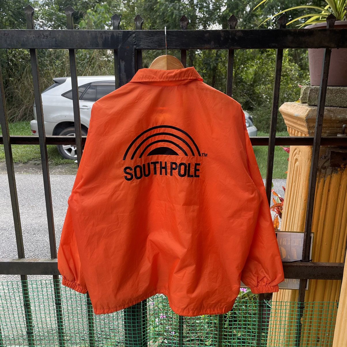 Vintage 🔥Vintage South Pole Big Logo Snap Buttons Coach Light Jacket Size US XL / EU 56 / 4 - 1 Thumbnail
