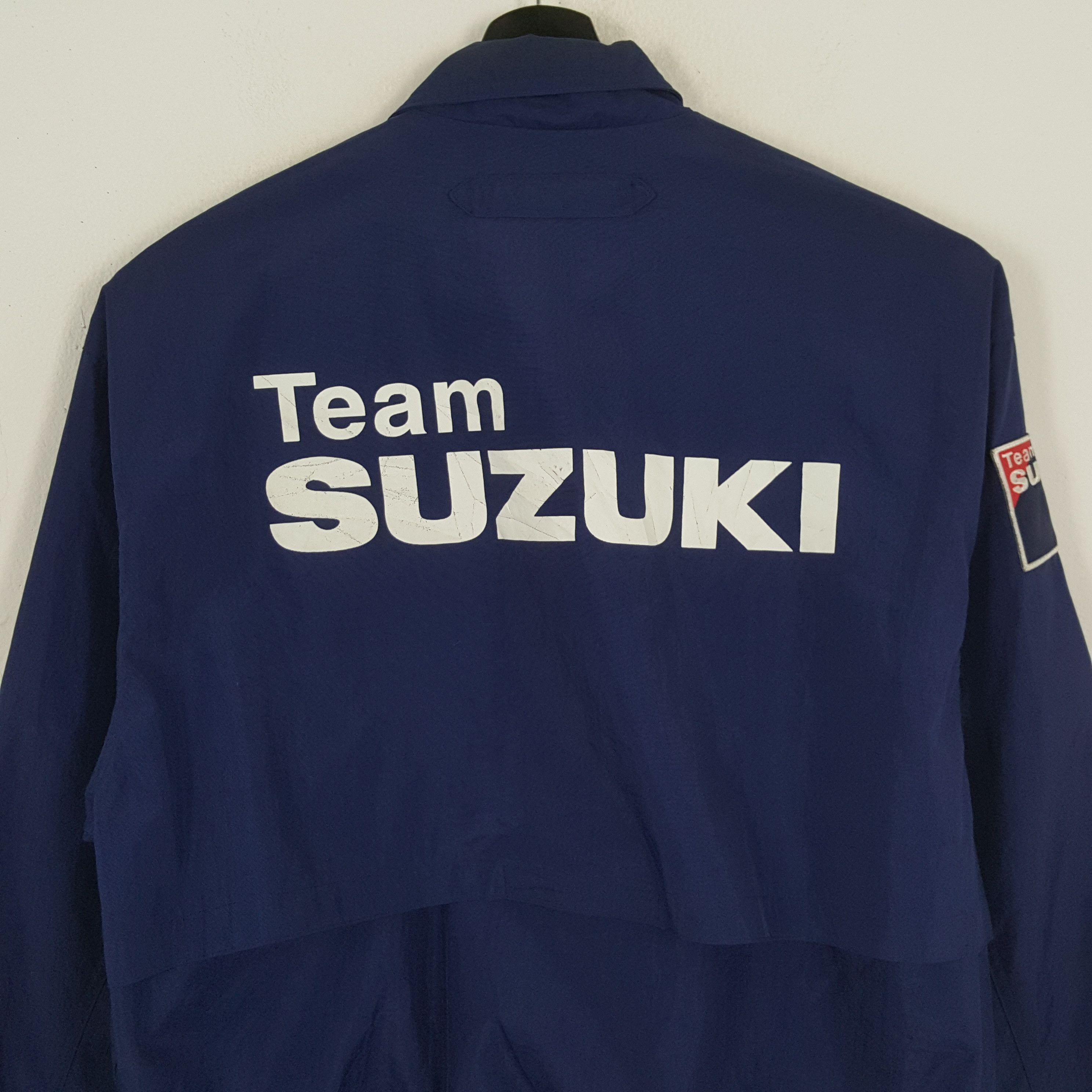 Japanese Brand × Vintage TEAM SUZUKI Motorcycle Japanese Brand Racing Team Jacket Size US XL / EU 56 / 4 - 2 Thumbnail