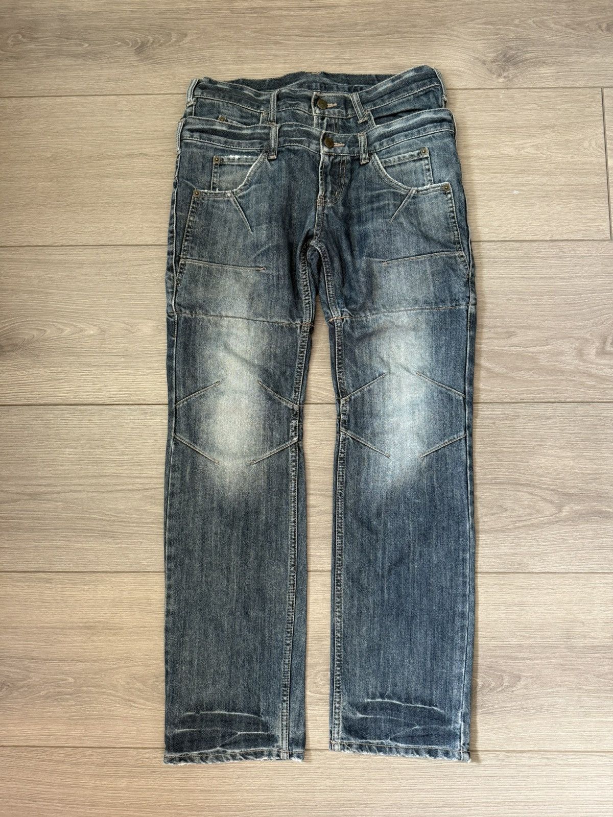 PPFM PPFM DOUBLE WAIST DENIM JEANS Size US 30 / EU 46 - 2 Thumbnail