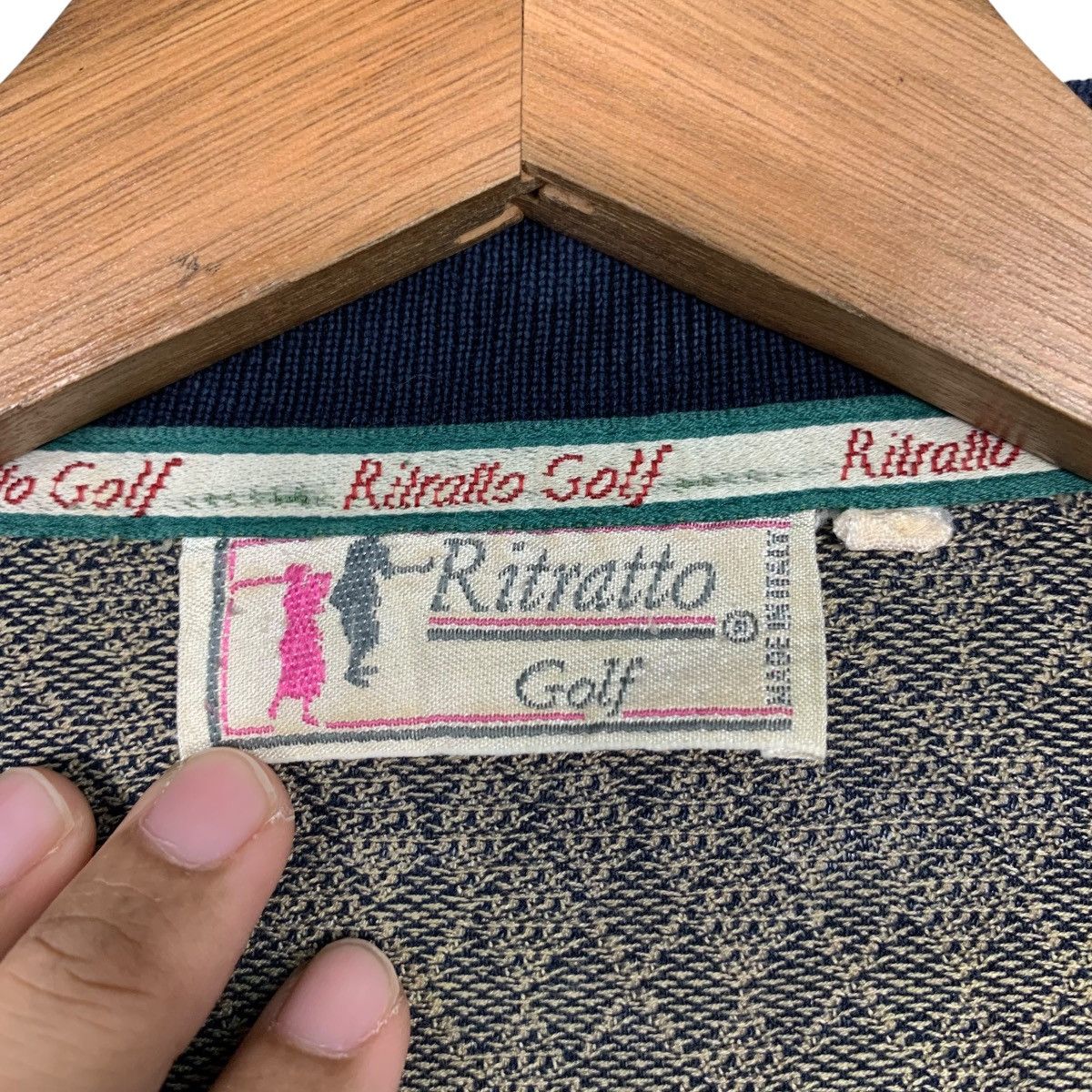 Vintage RITRATTO GOLF Overprint Long Sleeve Polos #1562-C70 Size US L / EU 52-54 / 3 - 13 Thumbnail