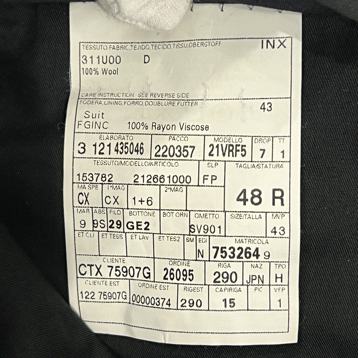 Gucci GUCCI TOM FORD 3 Button Tailored Jacket & Pants Set-Up Size 48R - 14 Thumbnail