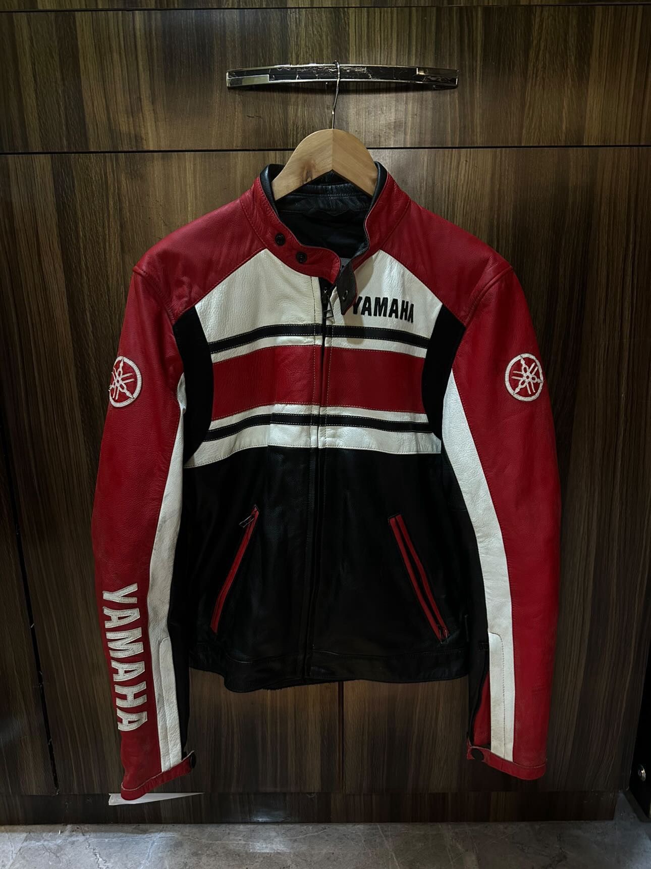 Yamaha VTG Yamaha Cow Leather Jacket/Racing Jacket/Bikers Jacket Size US S / EU 44-46 / 1 - 1 Thumbnail