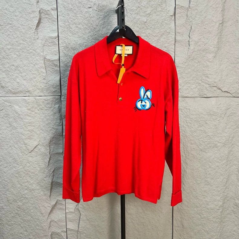 Gucci Gucci Red Rabbit Embroidery Long Sleeve Sweater - dmc Size US XS / EU 42 / 0 - 1 Thumbnail
