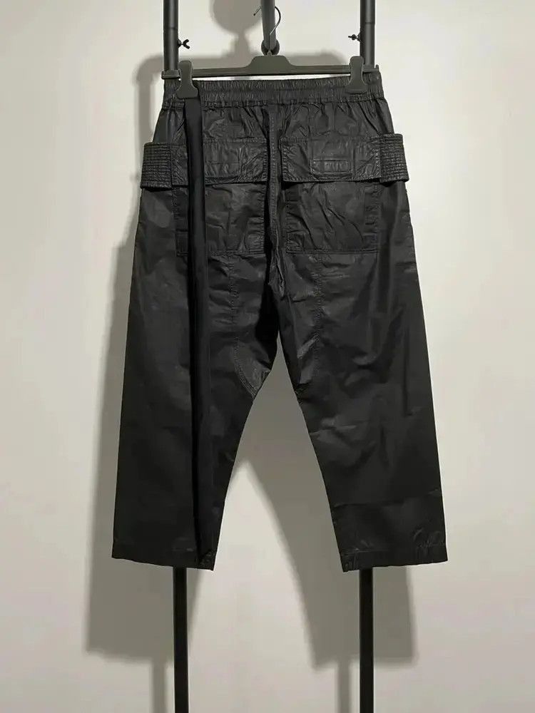 Rick Owens Sz M Rick Owens Drkshdw Waxed Cropped Sweatpants Size US 32 / EU 48 - 2 Thumbnail