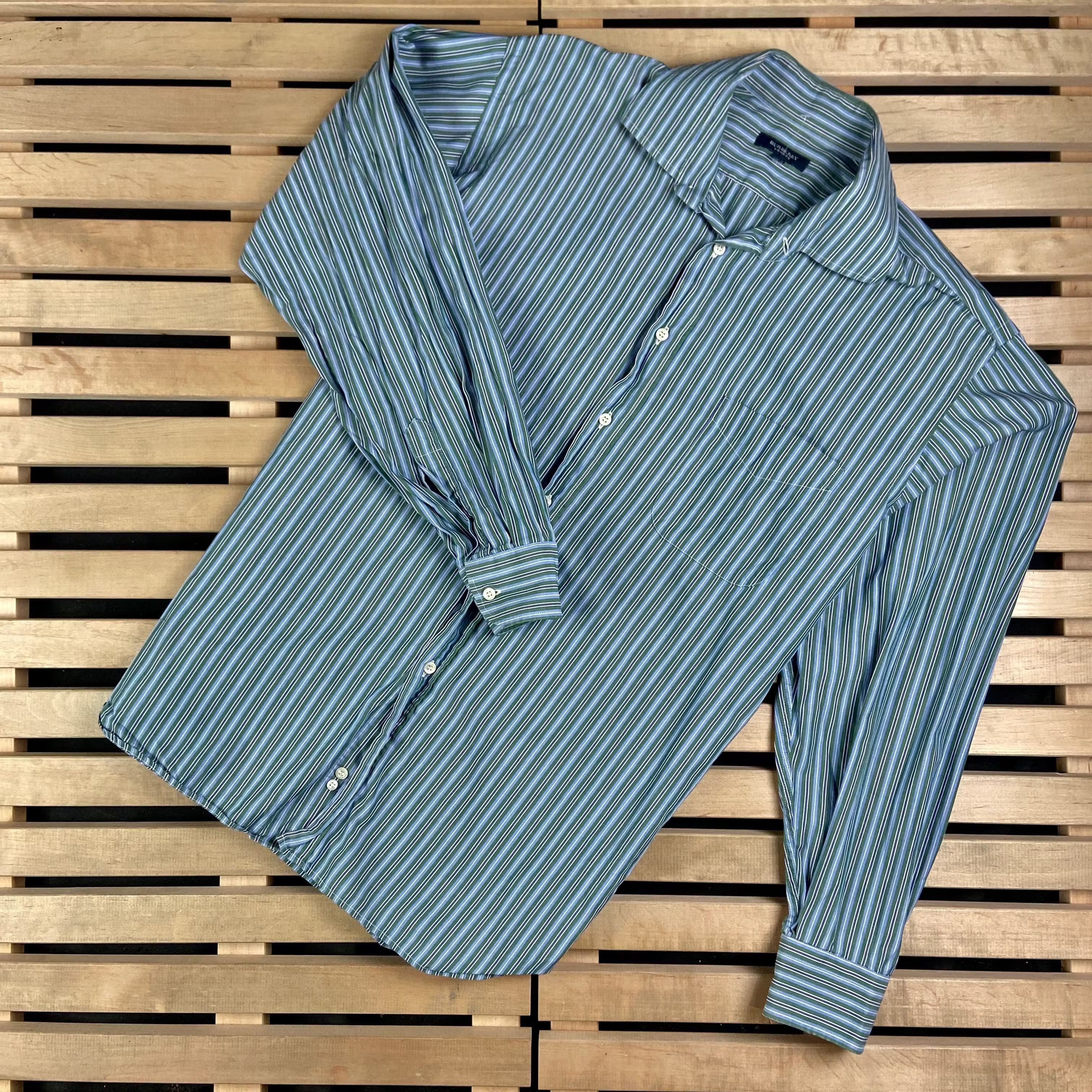 Burberry × Vintage Mens Shirt Long Sleeve Burberry London Size 42 Size US XL / EU 56 / 4 - 1 Thumbnail