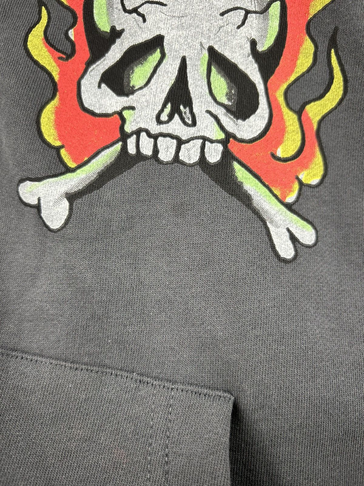 Ed Hardy Vintage Ed Hardy Zip Hoodie Fire Skull Rare Tatto Size US L / EU 52-54 / 3 - 15 Thumbnail