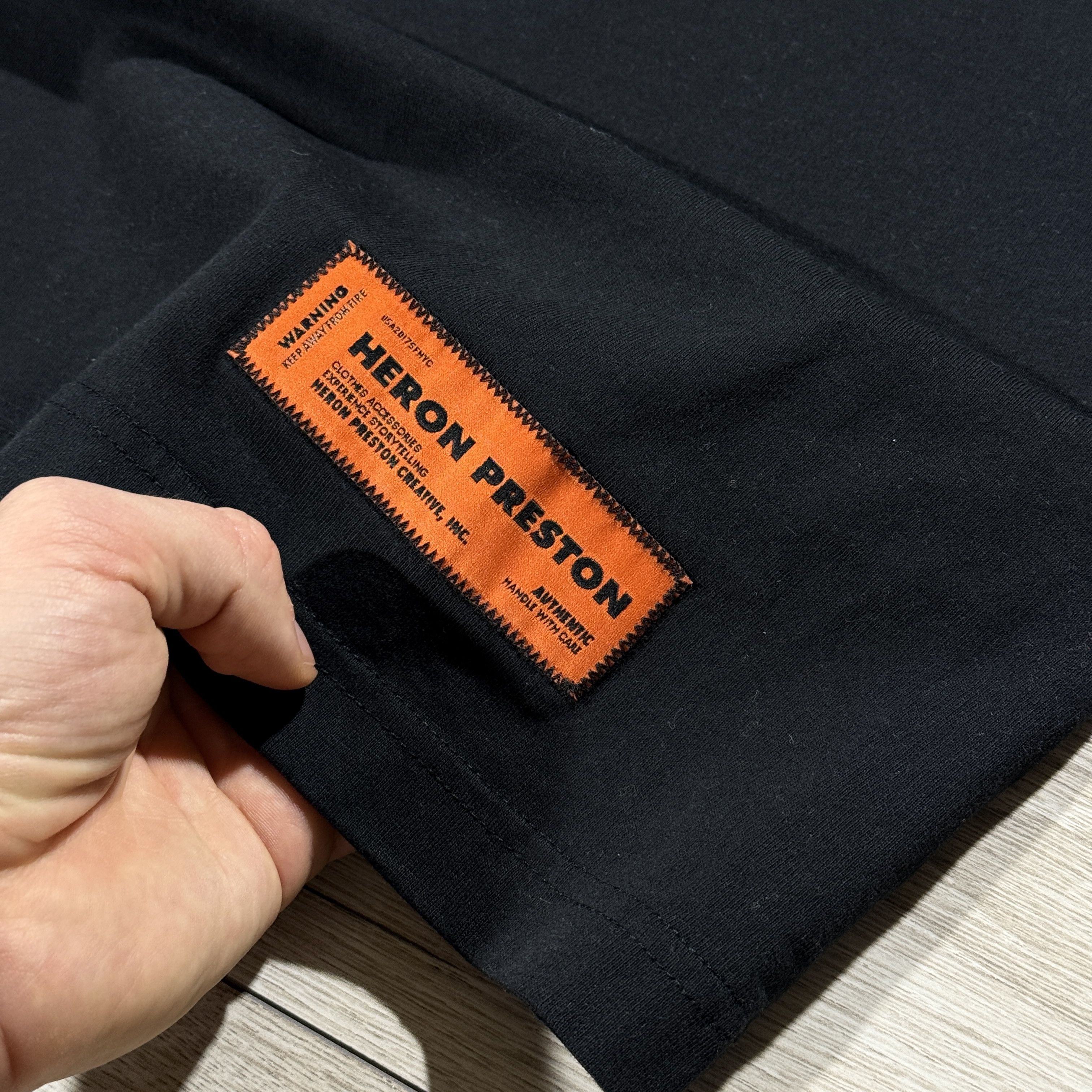 Heron Preston Heron Preston "Стиль" Oversized Black T-Shirt Size L Size US L / EU 52-54 / 3 - 5 Thumbnail