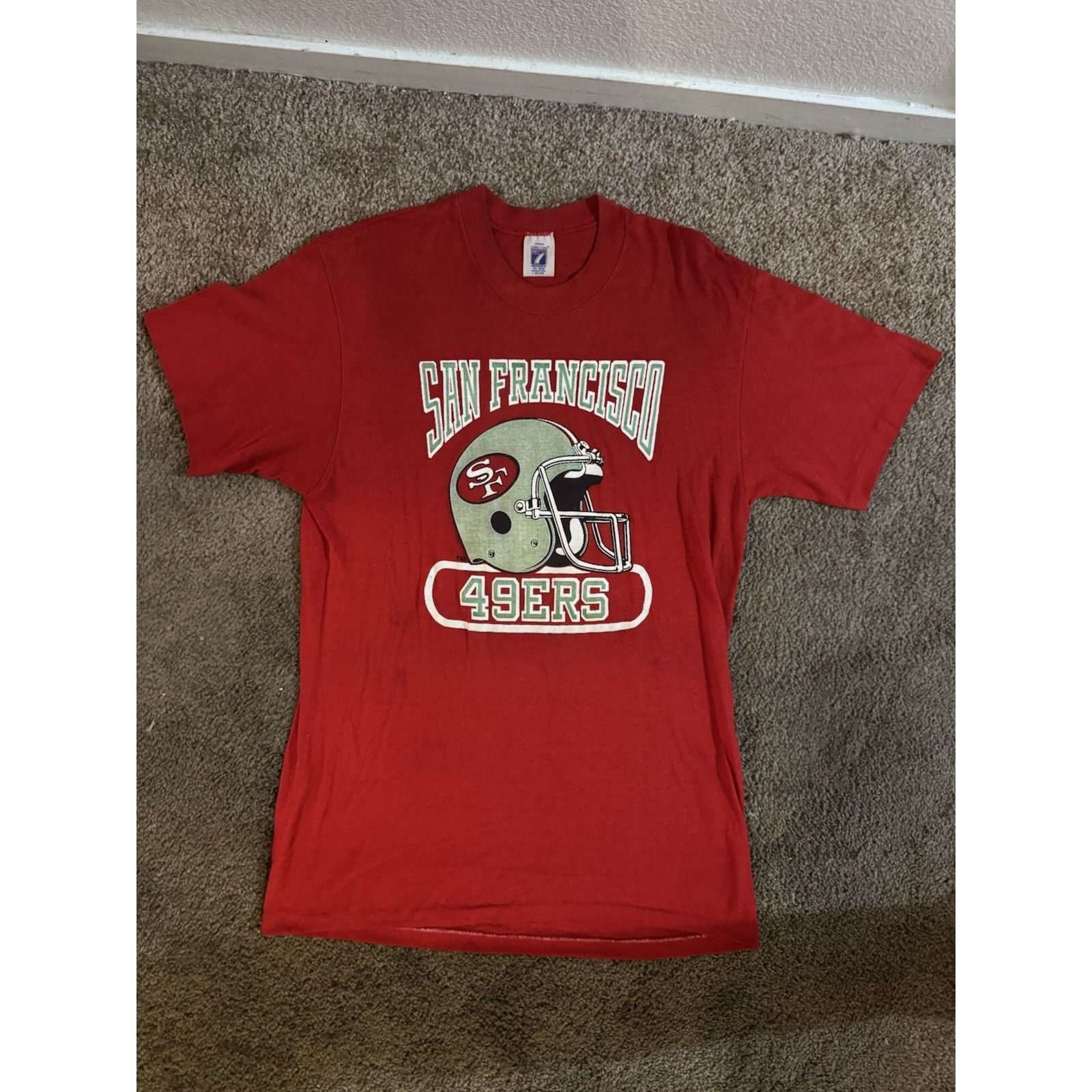Logo 7 Vintage 80s San Francisco 49ers T-Shirt Men’s Size Large Size US L / EU 52-54 / 3 - 1 Thumbnail