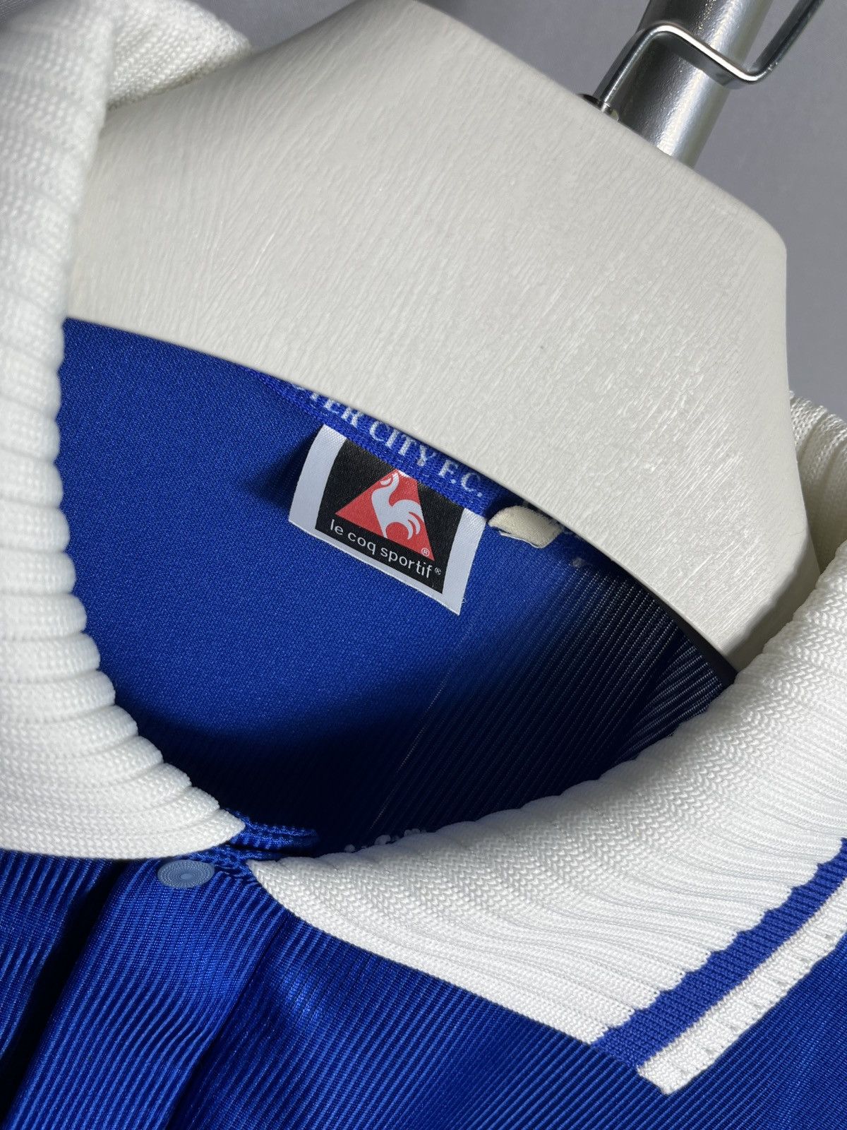 Le Coq Sportif 2001 - 2002 Leicester City home blue shirt mens jersey Size US M / EU 48-50 / 2 - 4 Thumbnail