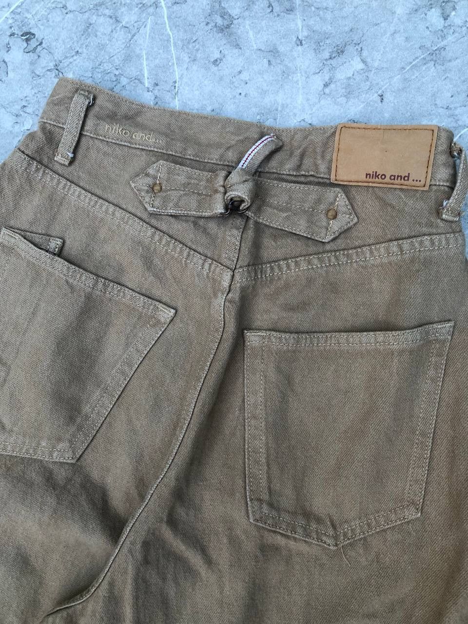 Japanese Brand × Vintage Niko And Baggy Buckle Back Jeans Size US 27 - 2 Thumbnail