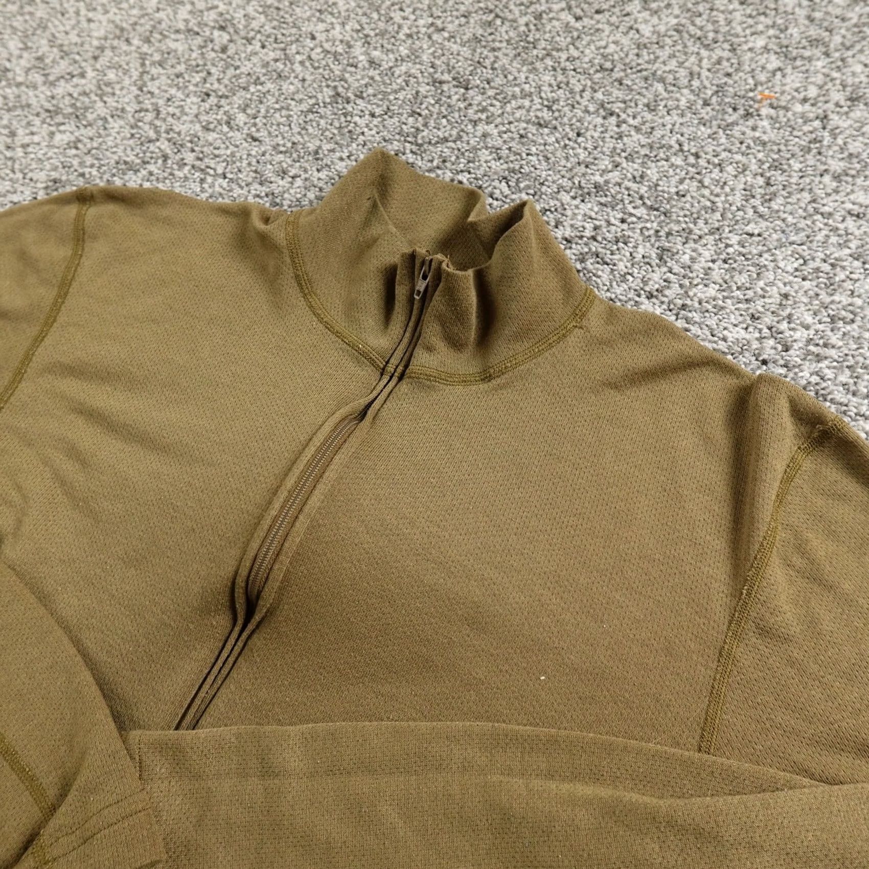 Industrie Orc Industries Pullover Mens M Brown 1/4 Zip Long Sleeve Base Layer Top Army Size US M / EU 48-50 / 2 - 2 Thumbnail