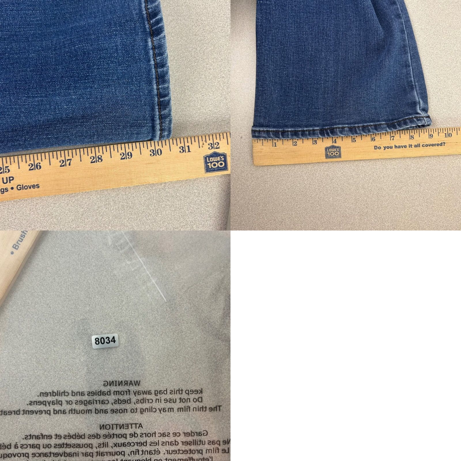 Lee Lee Boot Cut Jeans Womens 22W Blue Mid Rise Regular Denim Pants Size 40" / US 18 - 8 Thumbnail