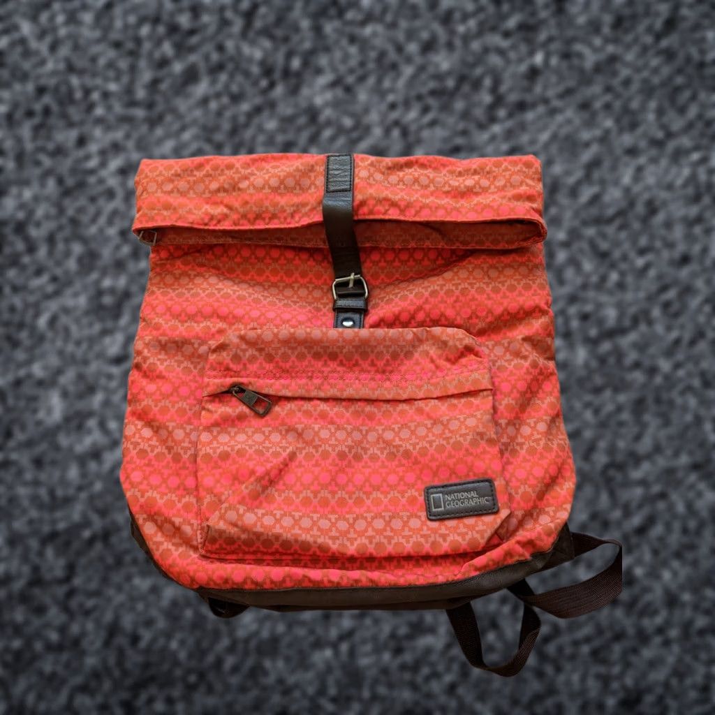 Vintage National Geographic Backpack Orange 14L Mens Bag Polyester Backpack Orange 14L Men Localized Search N/A Size ONE SIZE - 1 Thumbnail