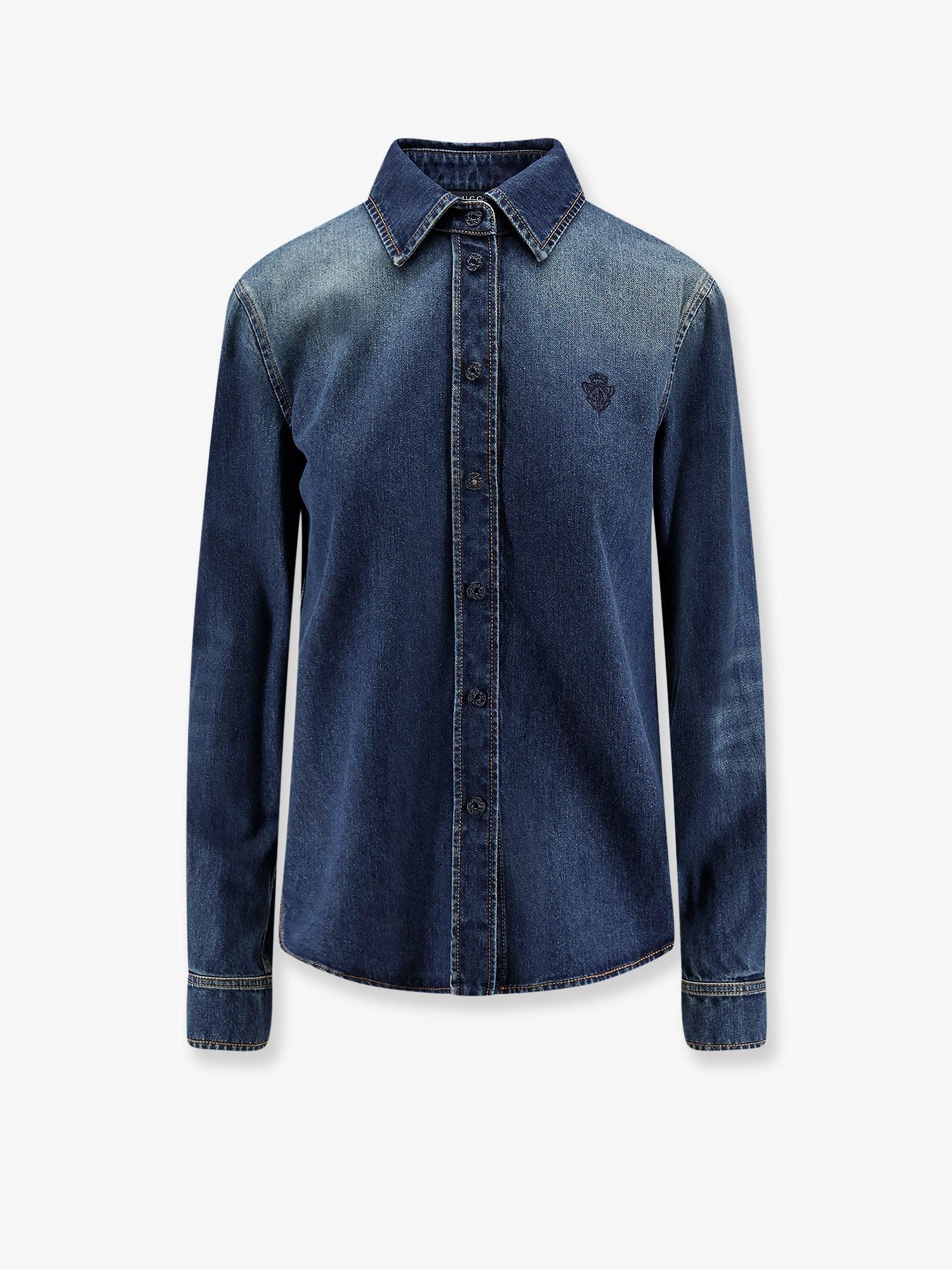 Gucci Gucci Denim shirt with embroidery Tag Size IT 42 Women - USA Tariffs Included Size M / US 6-8 / IT 42-44 - 1 Thumbnail