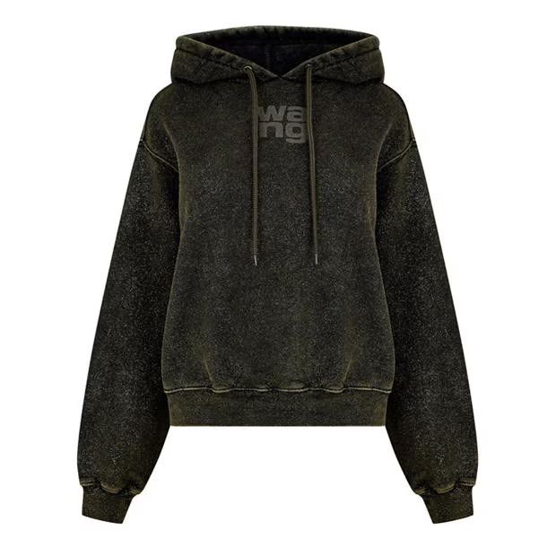 Alexander Wang o1g2r1mq0824 Terry Hoodie in Army Green Size XS / US 0-2 / IT 36-38 - 1 Thumbnail