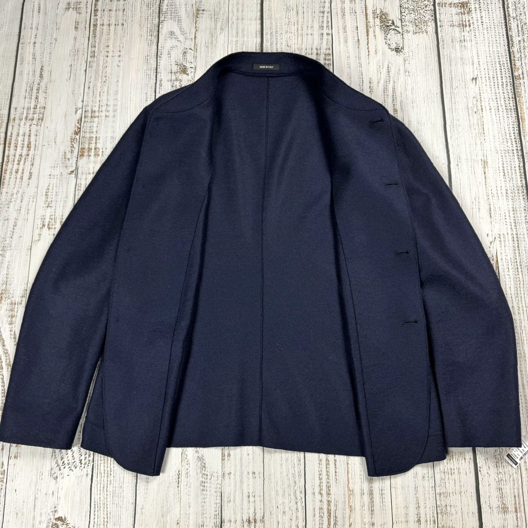 Giorgio Armani GIORGIO ARMANI JACKET BLOUSON ITALY NAVY WOOL UNSTRUCTURED 44 US NWT Size US S / EU 44-46 / 1 - 6 Thumbnail