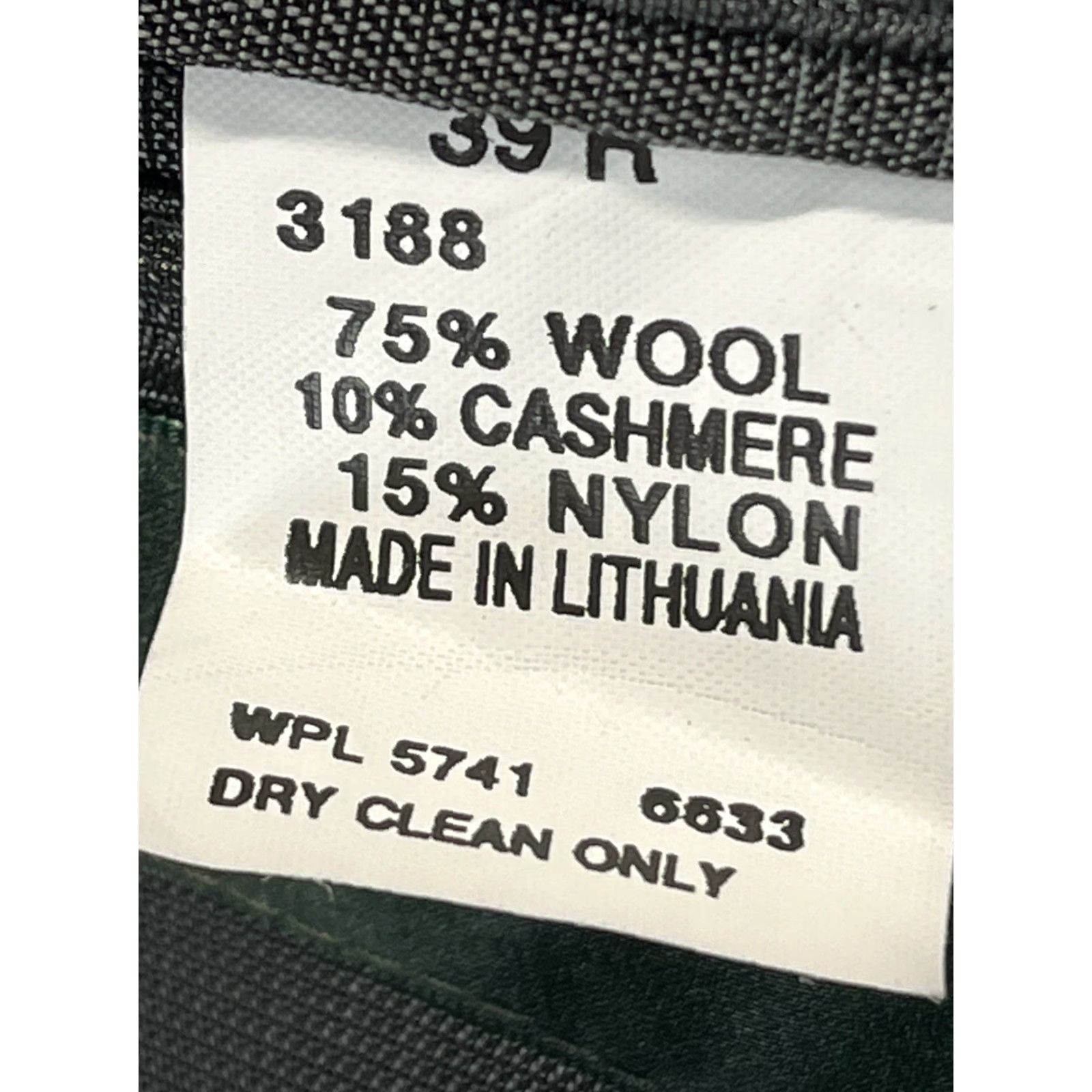 Oscar De La Renta Oscar de la Renta Blazer Wool Cashmere Blend Sport Coat Sz 39R Black GUC Men Size 40R - 6 Thumbnail