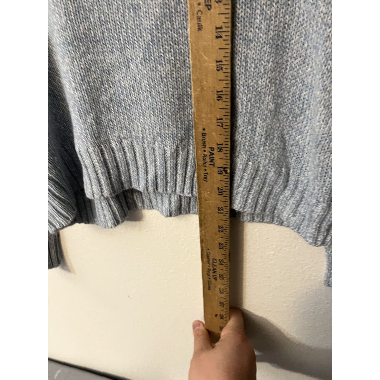 H&M VINTAGE H&M Sweater Women’s Knit Blue Crew Neck Raglan Long Sleeve Pullover All Seasons Lightweight Relaxed Size S / US 4 / IT 40 - 4 Thumbnail
