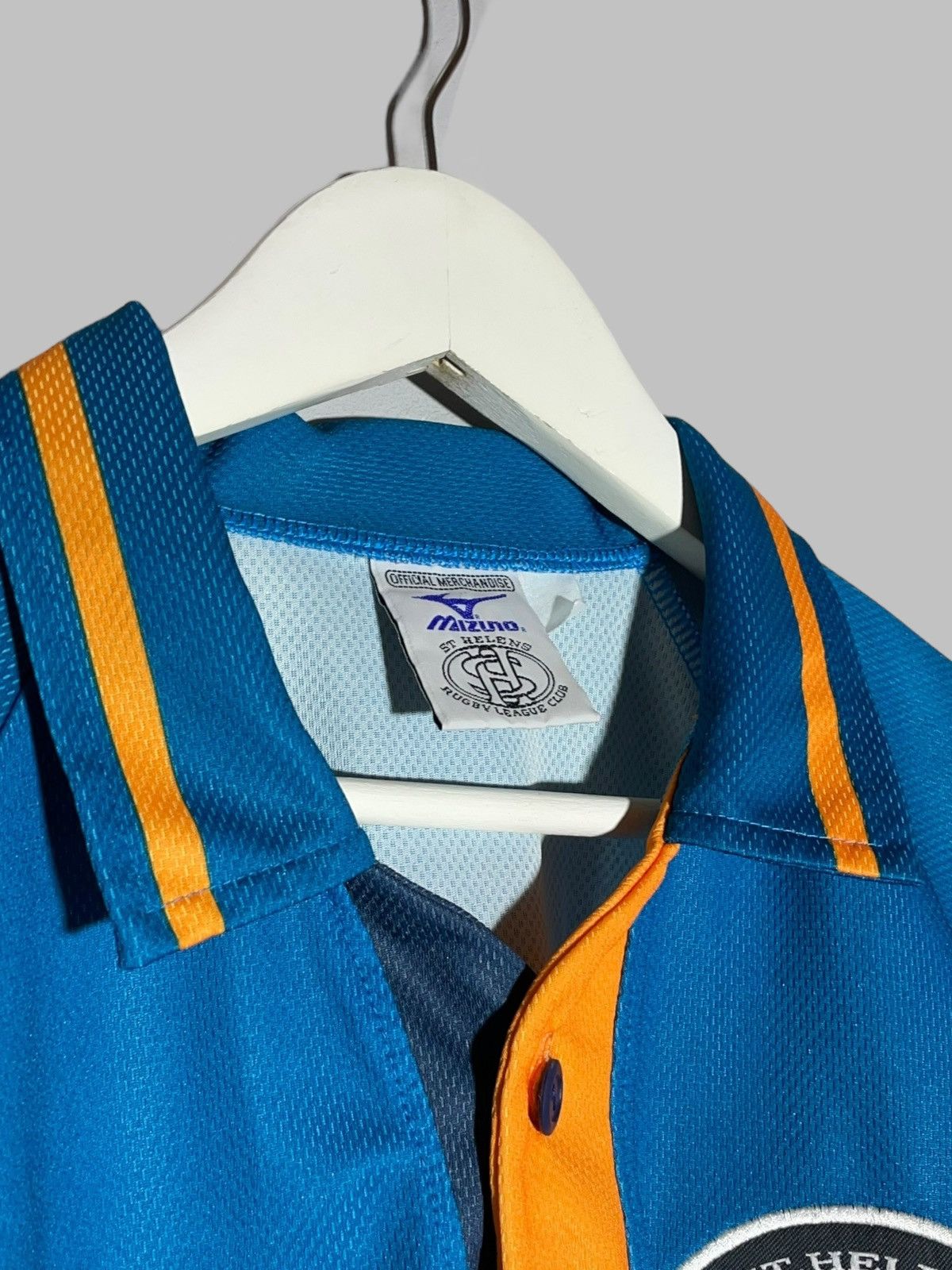 Vintage St. Helens England Rugby Legue 90’s Mizuno Vintage Rugby Size US XL / EU 56 / 4 - 3 Thumbnail