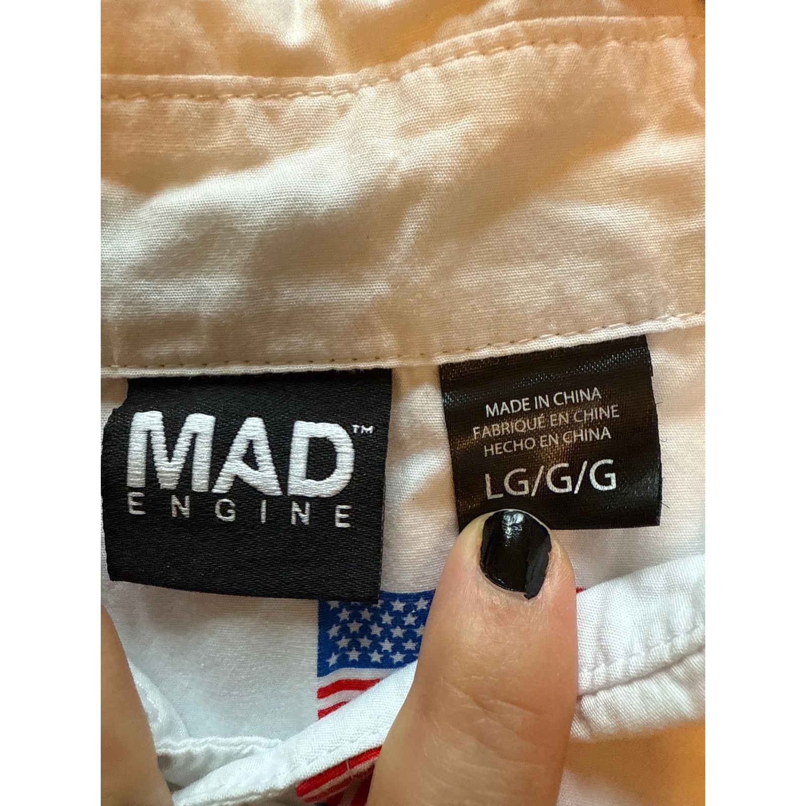 Mad Engine Mad Engine Mens American Flag Casual Button Down L USA Size US L / EU 52-54 / 3 - 7 Thumbnail