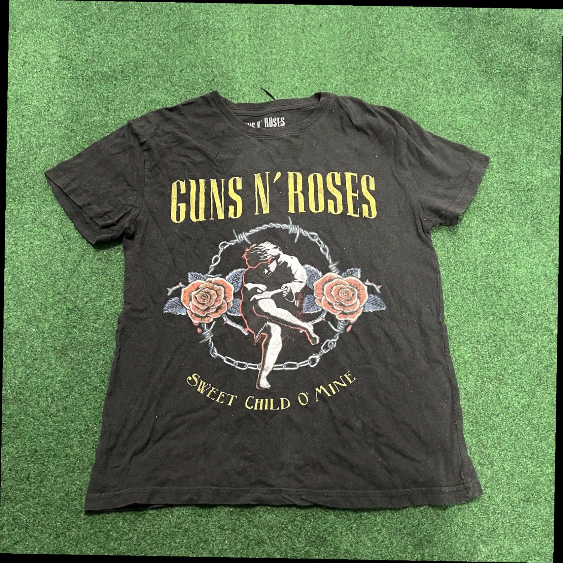 Vintage Guns N Roses Women Top Medium Black T-Shirt Sweet Child O Mine Rock Band Tee Size M / US 6-8 / IT 42-44 - 1 Thumbnail