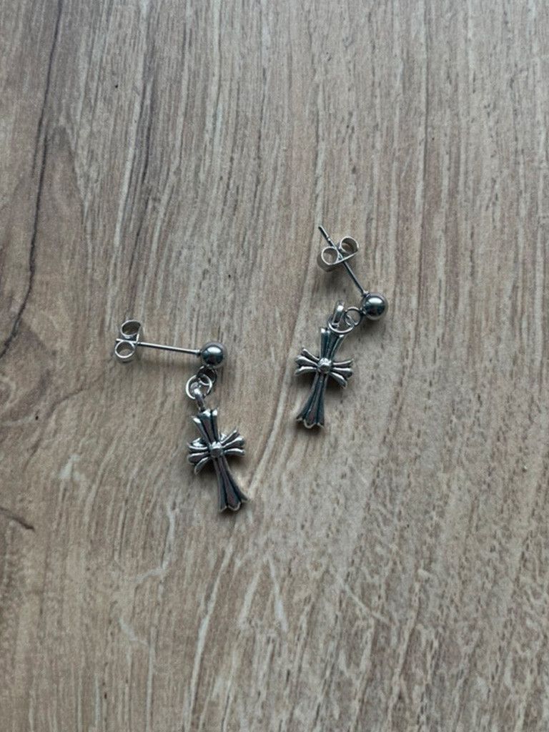 Designer Chrome Hearts Custom made Earrings Size ONE SIZE - 2 Thumbnail