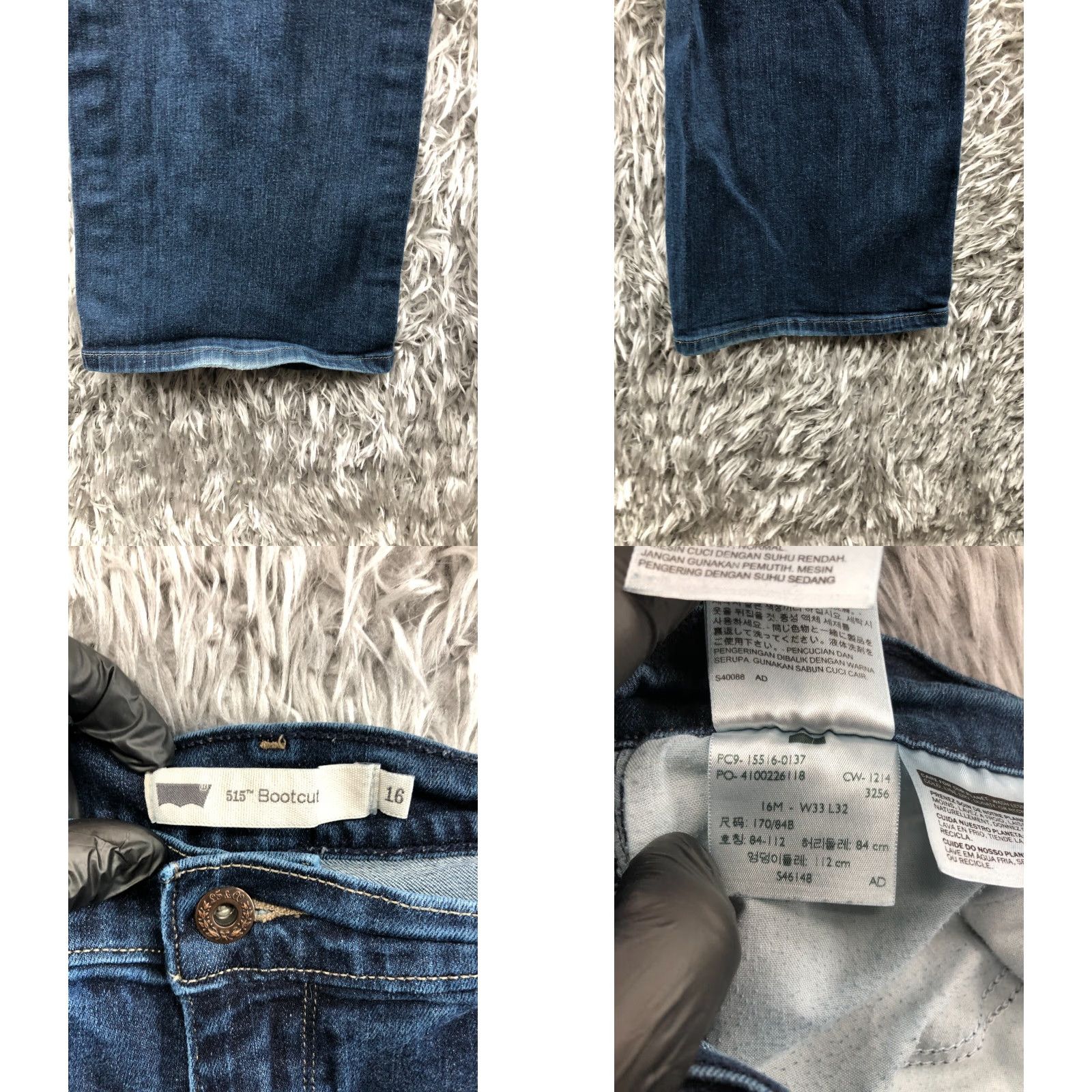 Levi's Levi's Jeans 515 Bootcut Size 16 Womens Dark Wash Blue Regular Inseam 30" Denim Cotton 5-Pocket Zipper Button Belt Loops Size 38" / US 16 / IT 52 - 9 Thumbnail
