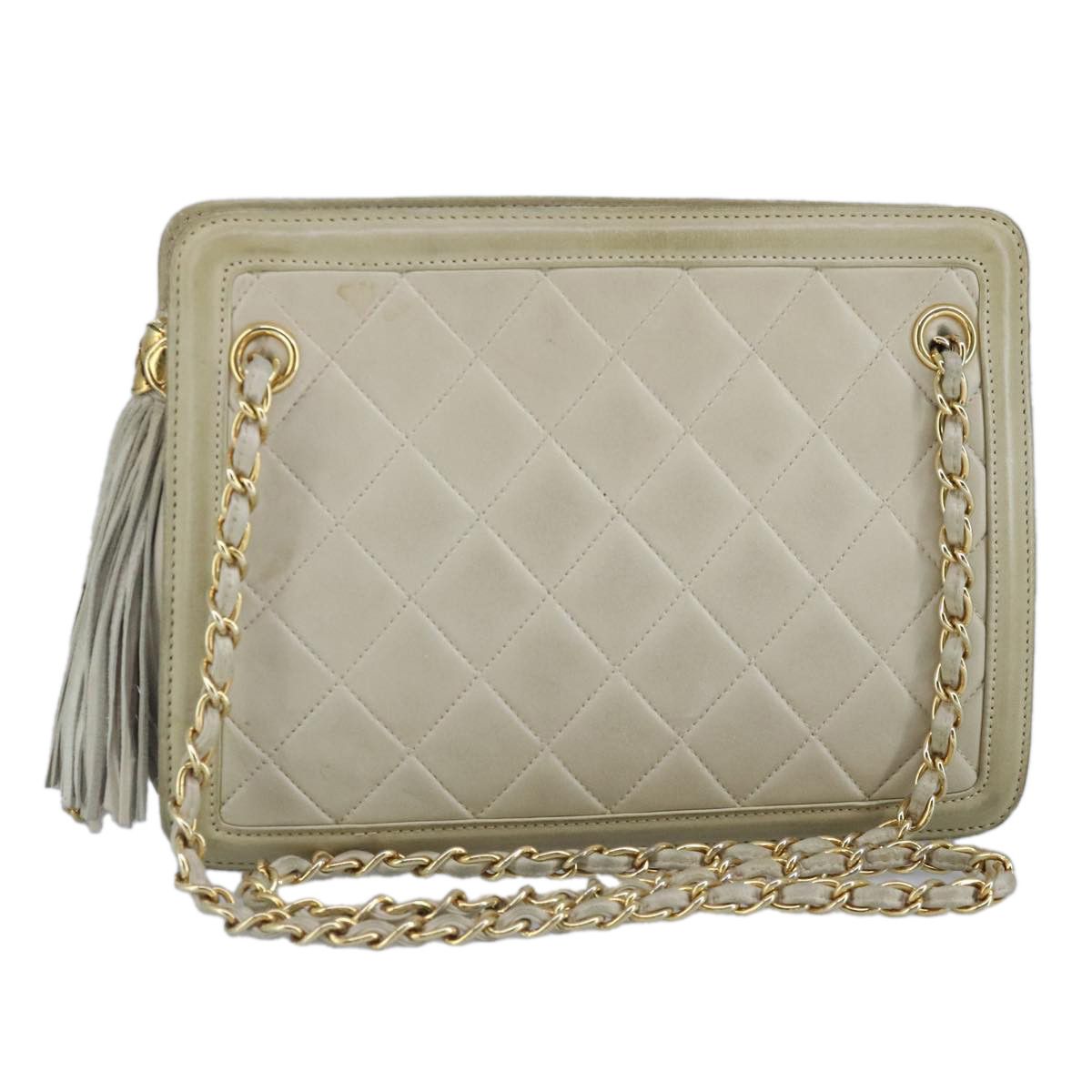 Chanel Beige Leather Shoulder Bag (Pre-Owned) Size ONE SIZE - 1 Thumbnail