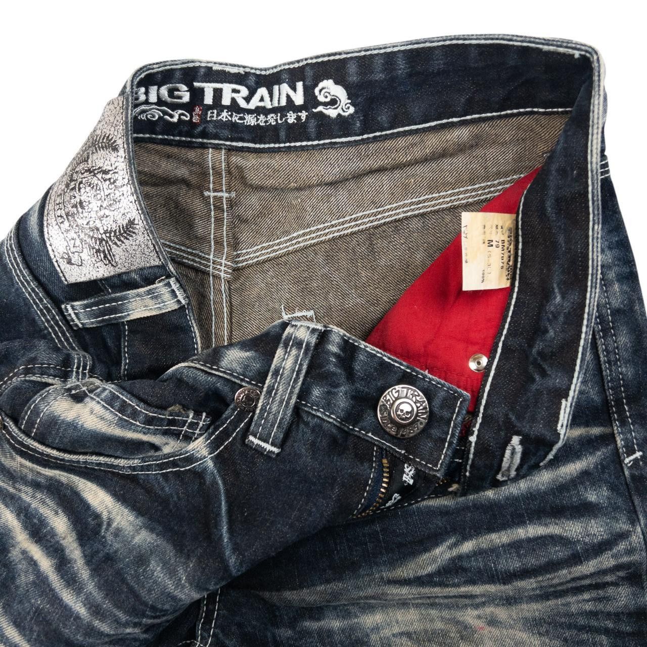 Other Big Train Embroidered Skull Crossbones Denim Jeans Size W29 Size US 29 - 5 Thumbnail