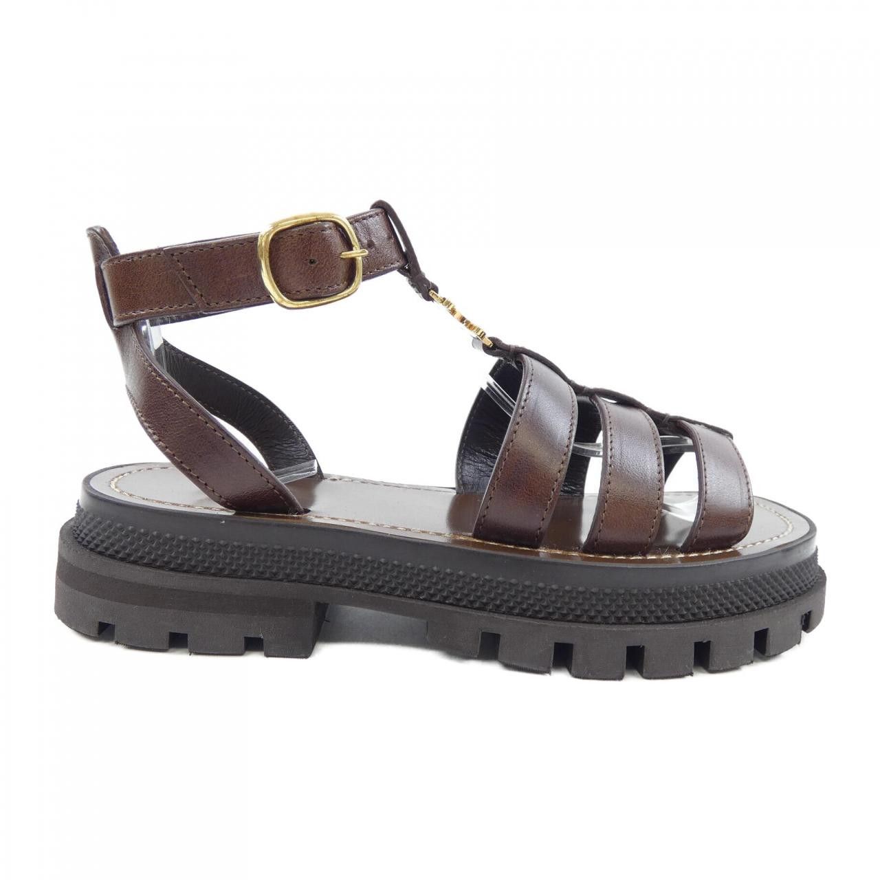 Celine Celine CELINE Triomphe Gladiator Calfskin Sandals Leather Shoes 352463778C DUTY FREE for USA Size ONE SIZE - 1 Thumbnail