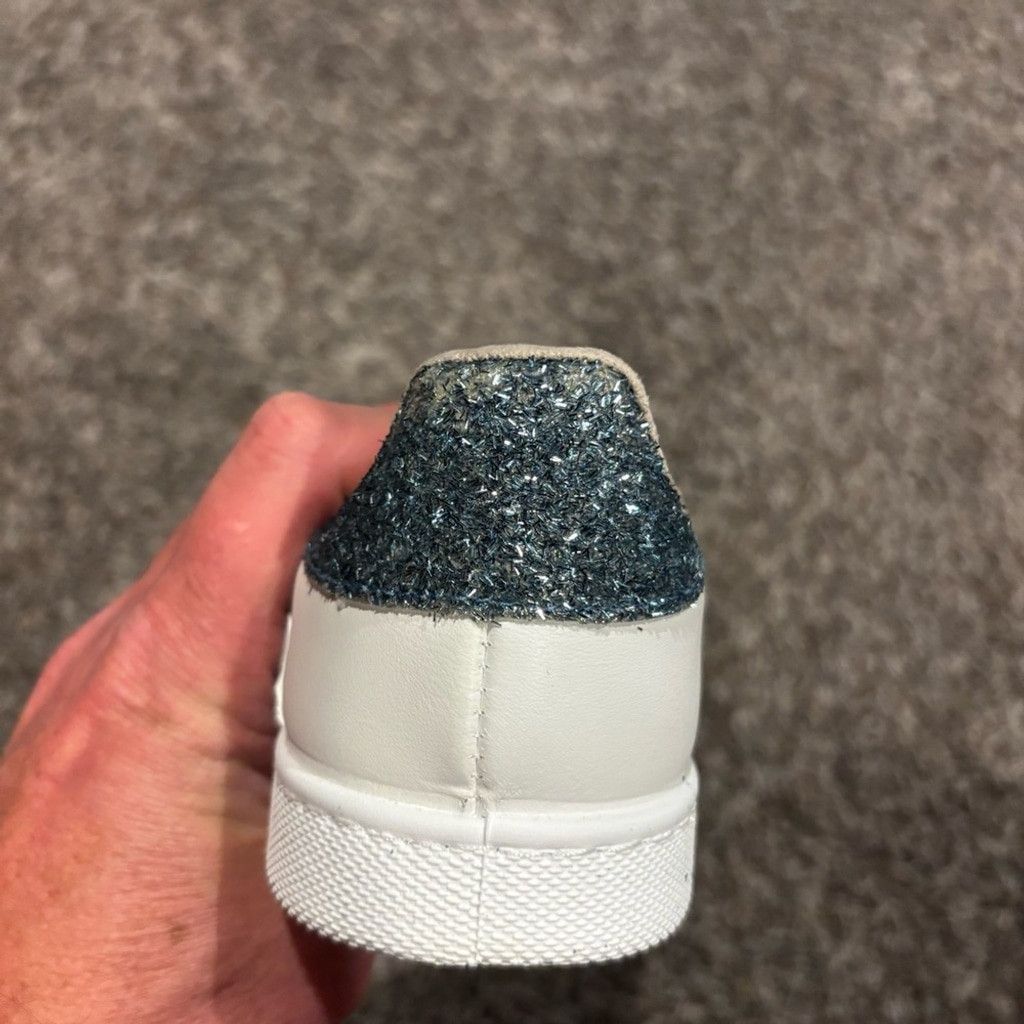 Victoria's Secret Women's White and Blue Victoria Sneakers Size US 10 / IT 40 - 6 Thumbnail