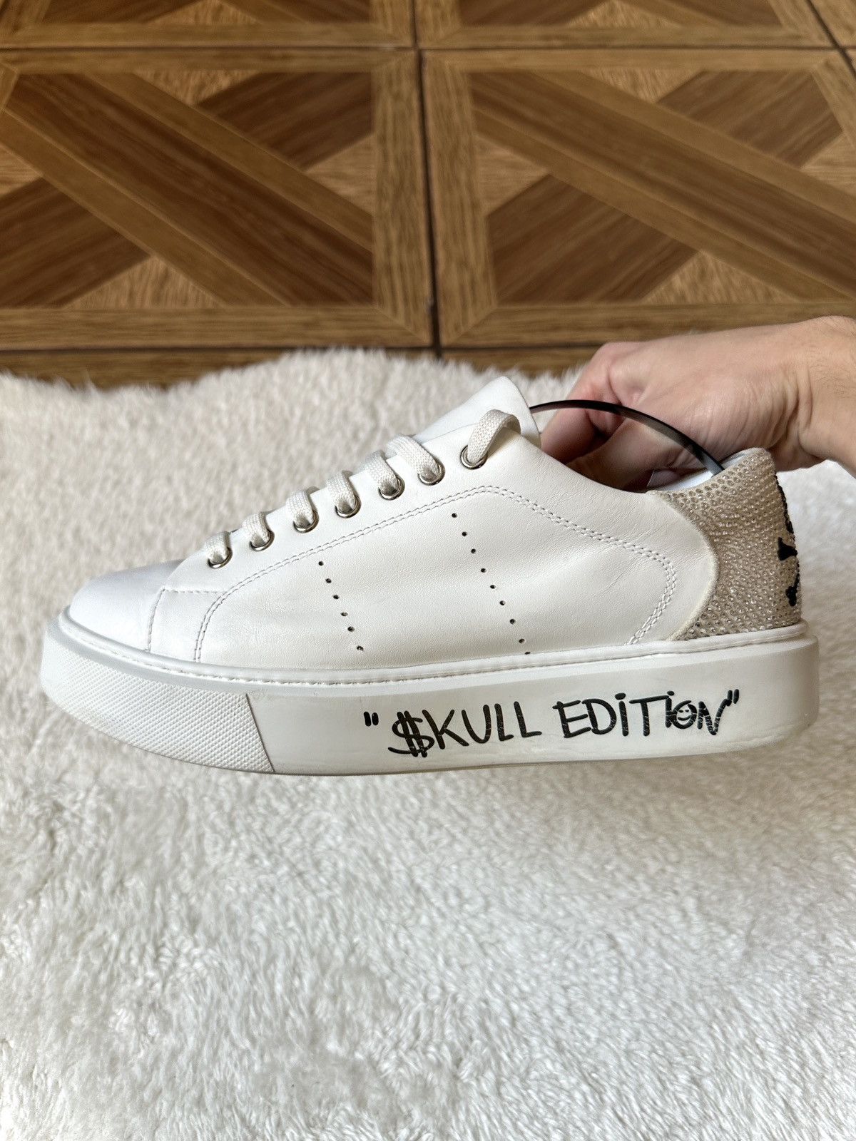 Philipp Plein Philipp Plein White Crystal Low-top Sneakers 39 US 8.5 Size US 8.5 / IT 38.5 - 2 Thumbnail