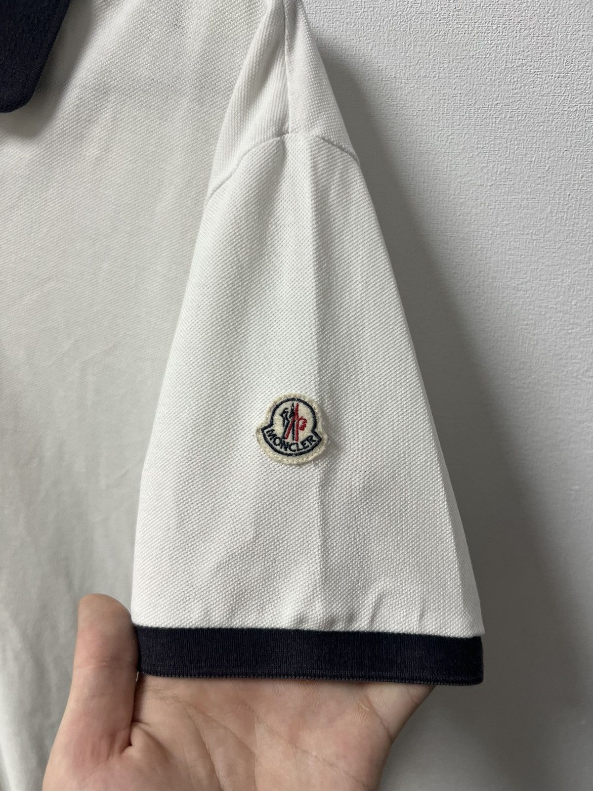 Moncler Moncler Polo Shirt Classic Logo Vintage Designer Size US XL / EU 56 / 4 - 5 Thumbnail