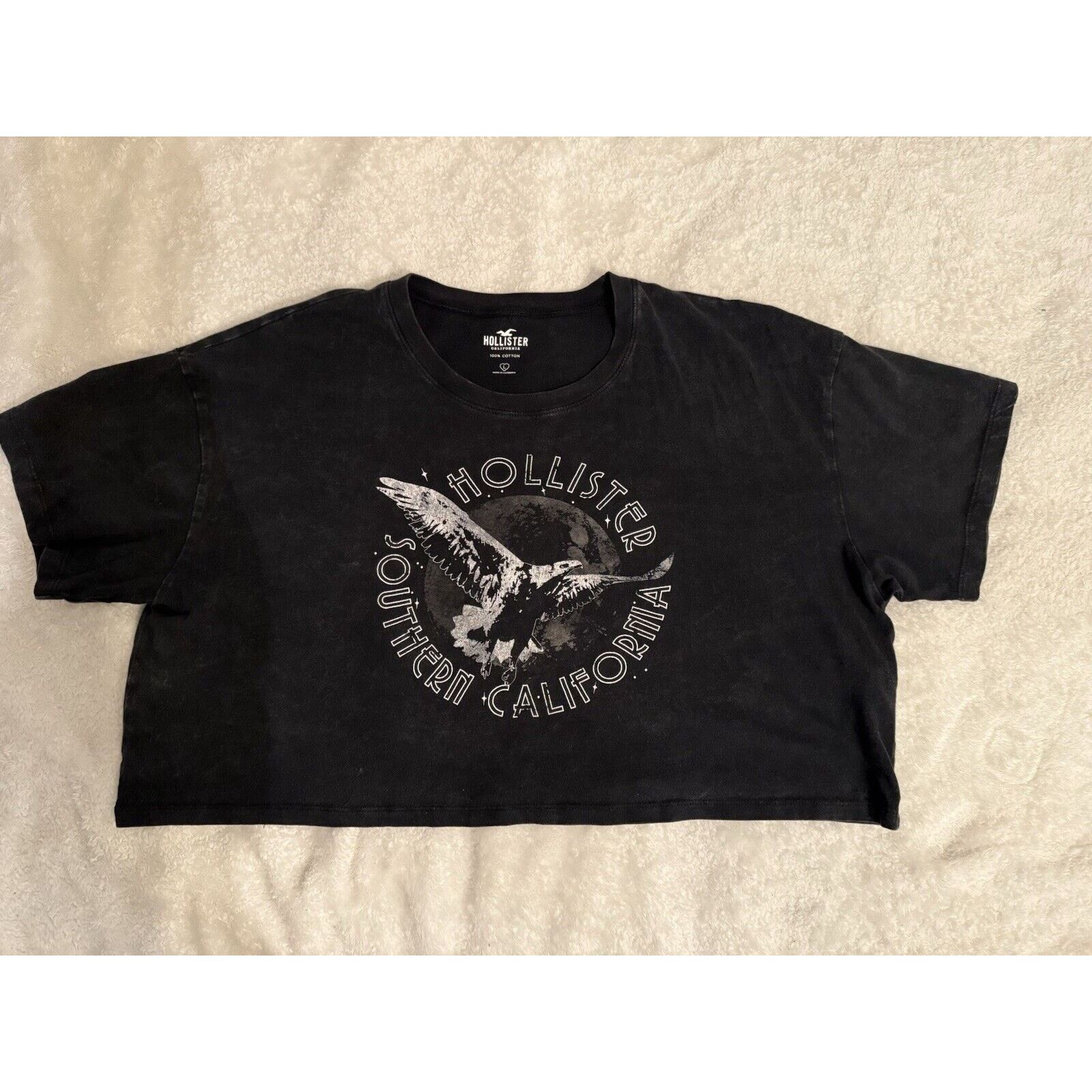Hollister Hollister Southern California Crop T-Shirt Size Large Size L / US 10 / IT 46 - 1 Thumbnail
