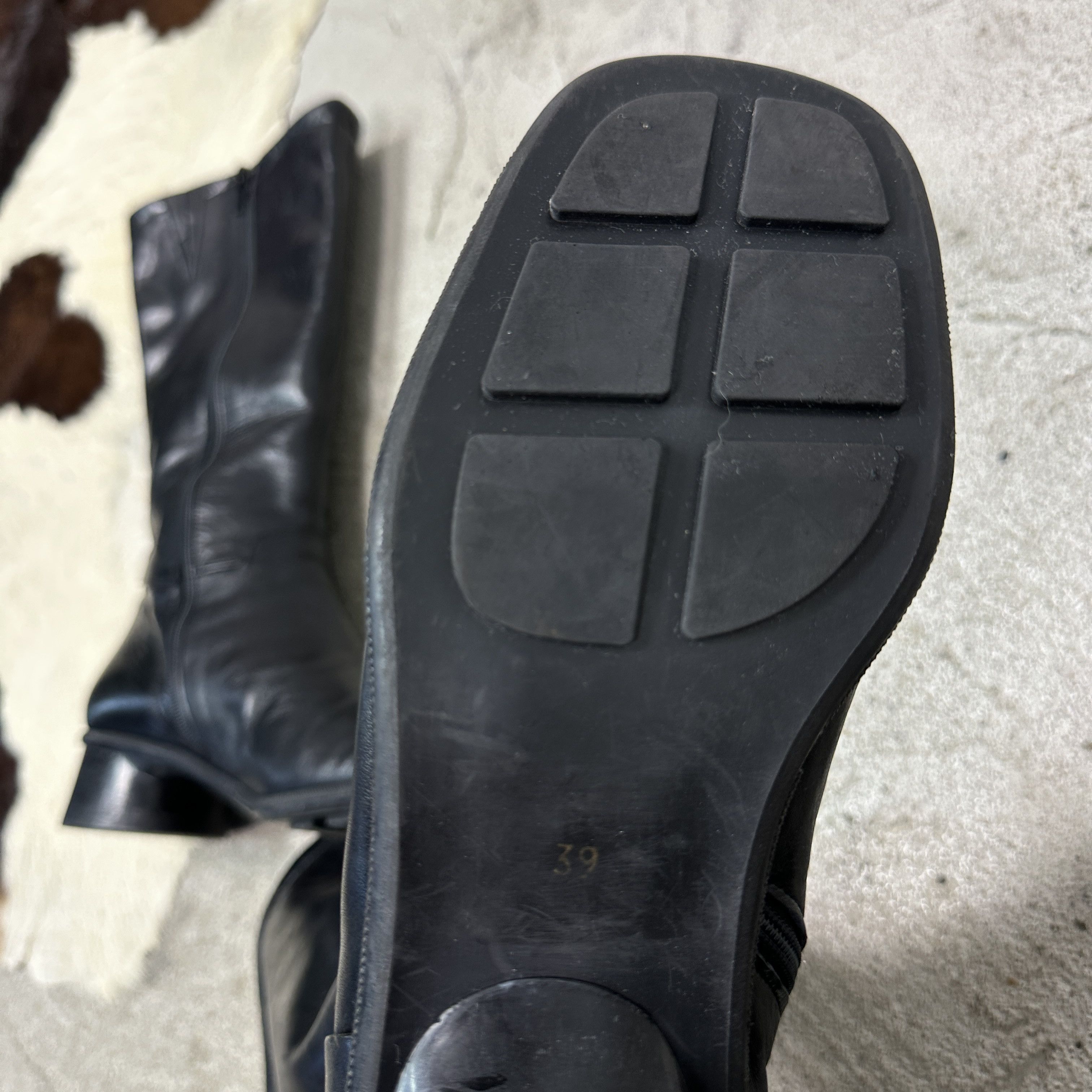 Vintage Vintage Avant Garde Leather Biker Pointy Boots Y2K Size US 8 / IT 38 - 10 Thumbnail