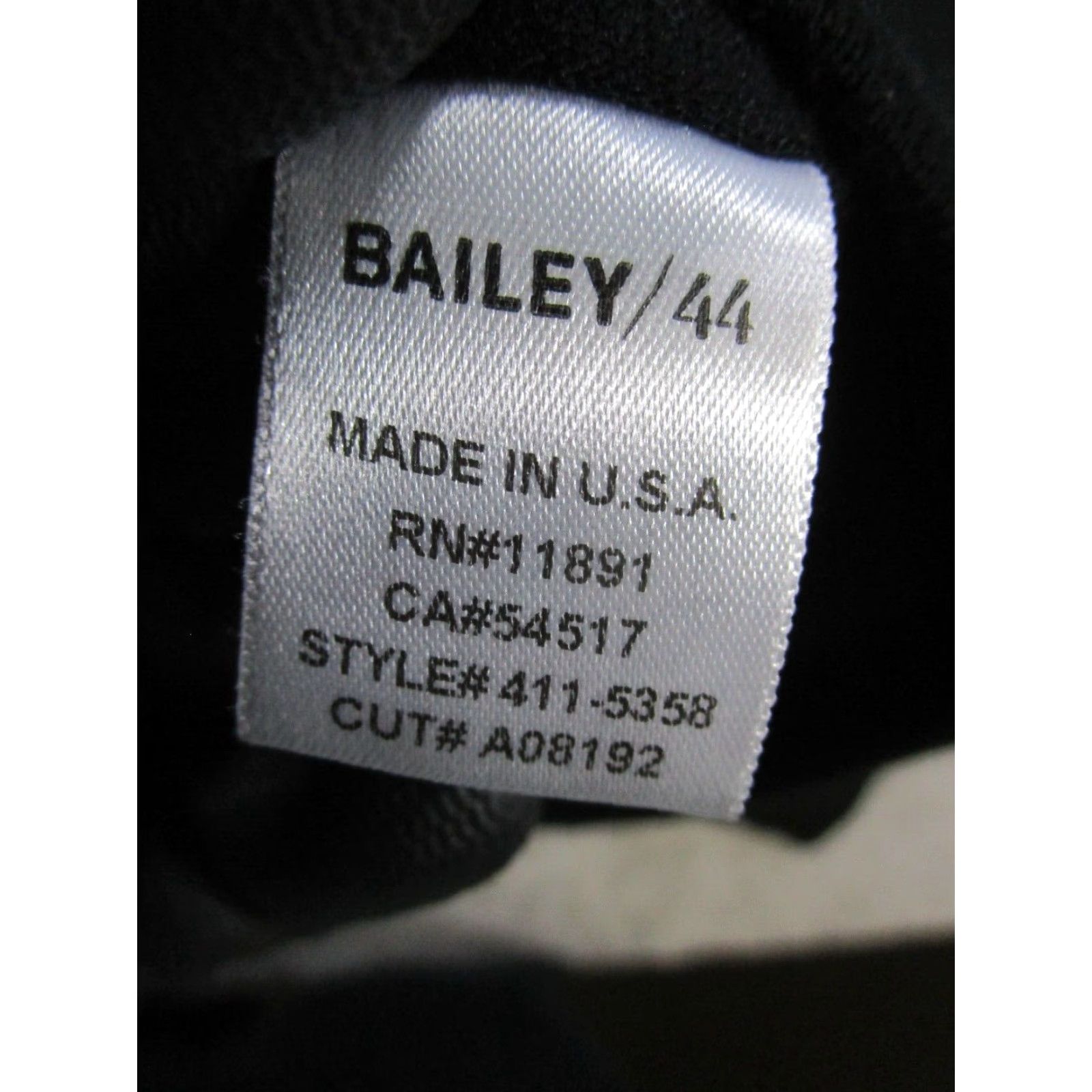 Bailey 44 Bailey Jacket Women M Black Faux Leather Zip Long Sleeve Basic Jacket Womens Size M / US 6-8 / IT 42-44 - 4 Thumbnail