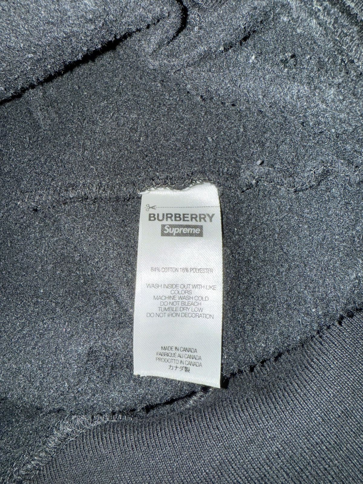 Burberry × Supreme Supreme Burberry Box Logo Hooded Sweatshirt Size US L / EU 52-54 / 3 - 6 Thumbnail