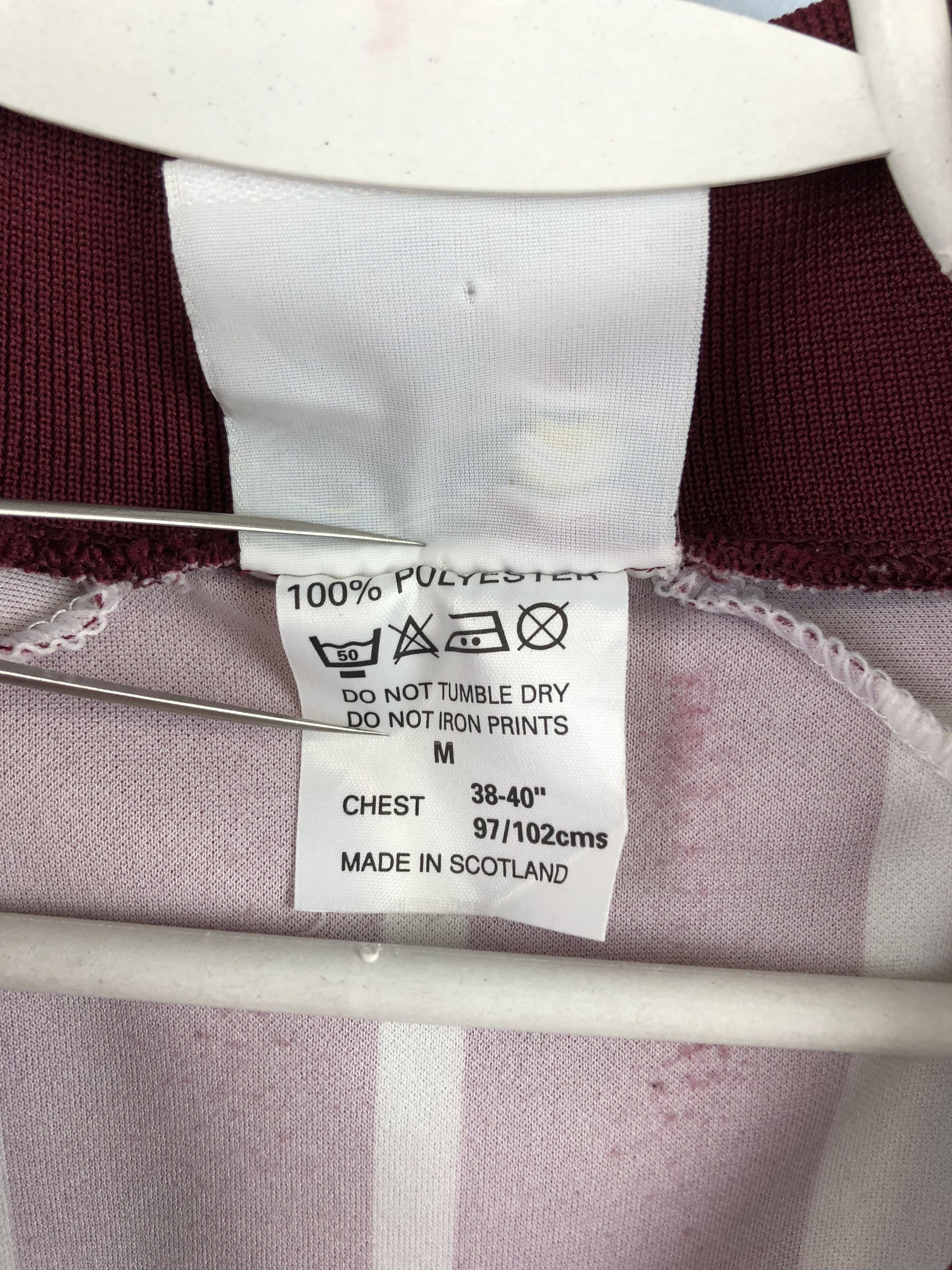 Vintage Heart Of Midlothian football shirt 1999 Soccer Jersey Rare Size US M / EU 48-50 / 2 - 9 Thumbnail