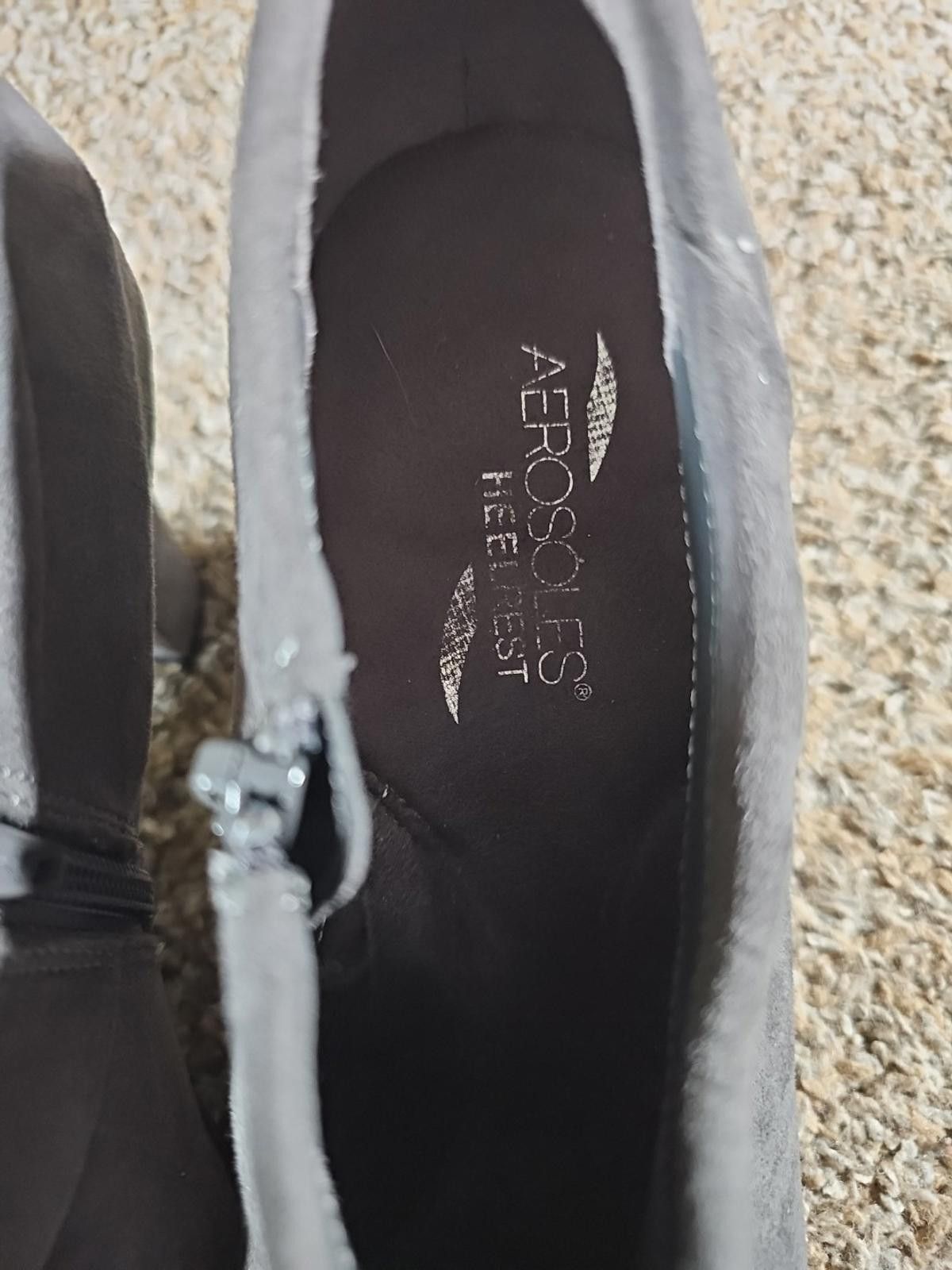 Other Aerosoles HEELREST Shoes Womens Gray Suede Heels Sz US9 EUR7 Size US 9 / IT 39 - 3 Thumbnail
