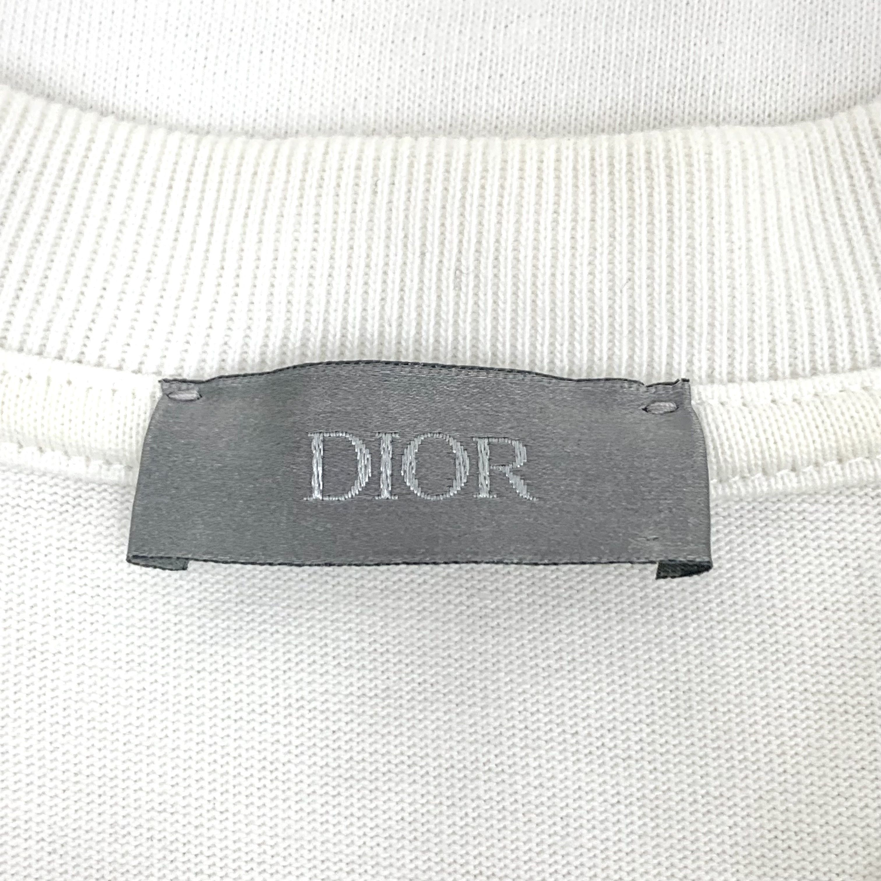 Dior Dior Floral Flocked T-Shirt White (S) Size US S / EU 44-46 / 1 - 5 Thumbnail