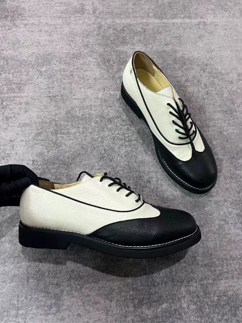 Chanel Chanel Black and White Derby Shoes -2505 Size US 11 / EU 44 - 2 Thumbnail