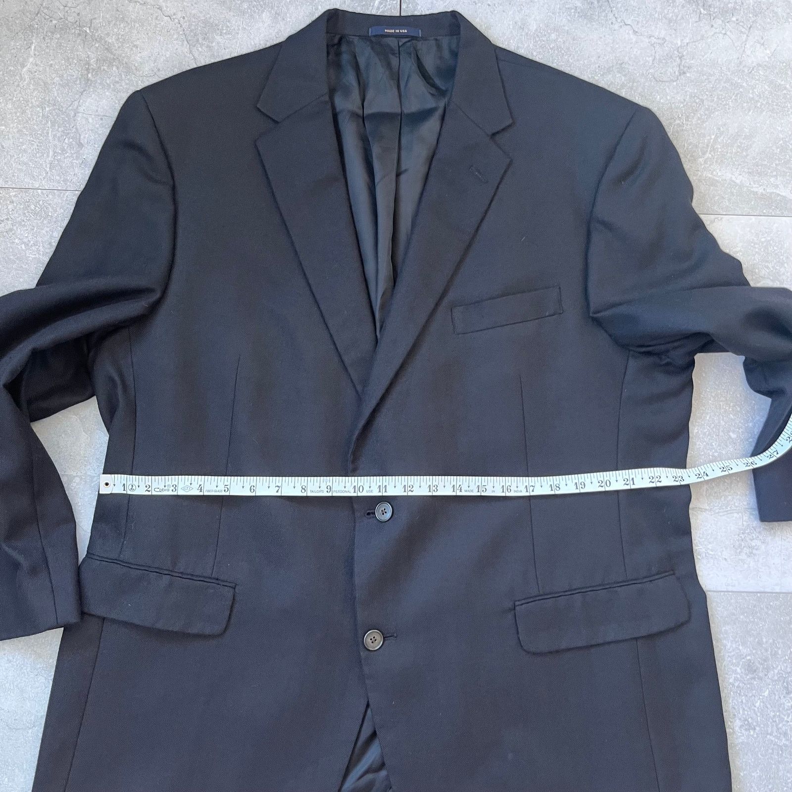 Hart Schaffner Marx Hart Schaffner Marx 100% Cashmere Blazer – Golden Trumpeter Size 42R - 11 Thumbnail