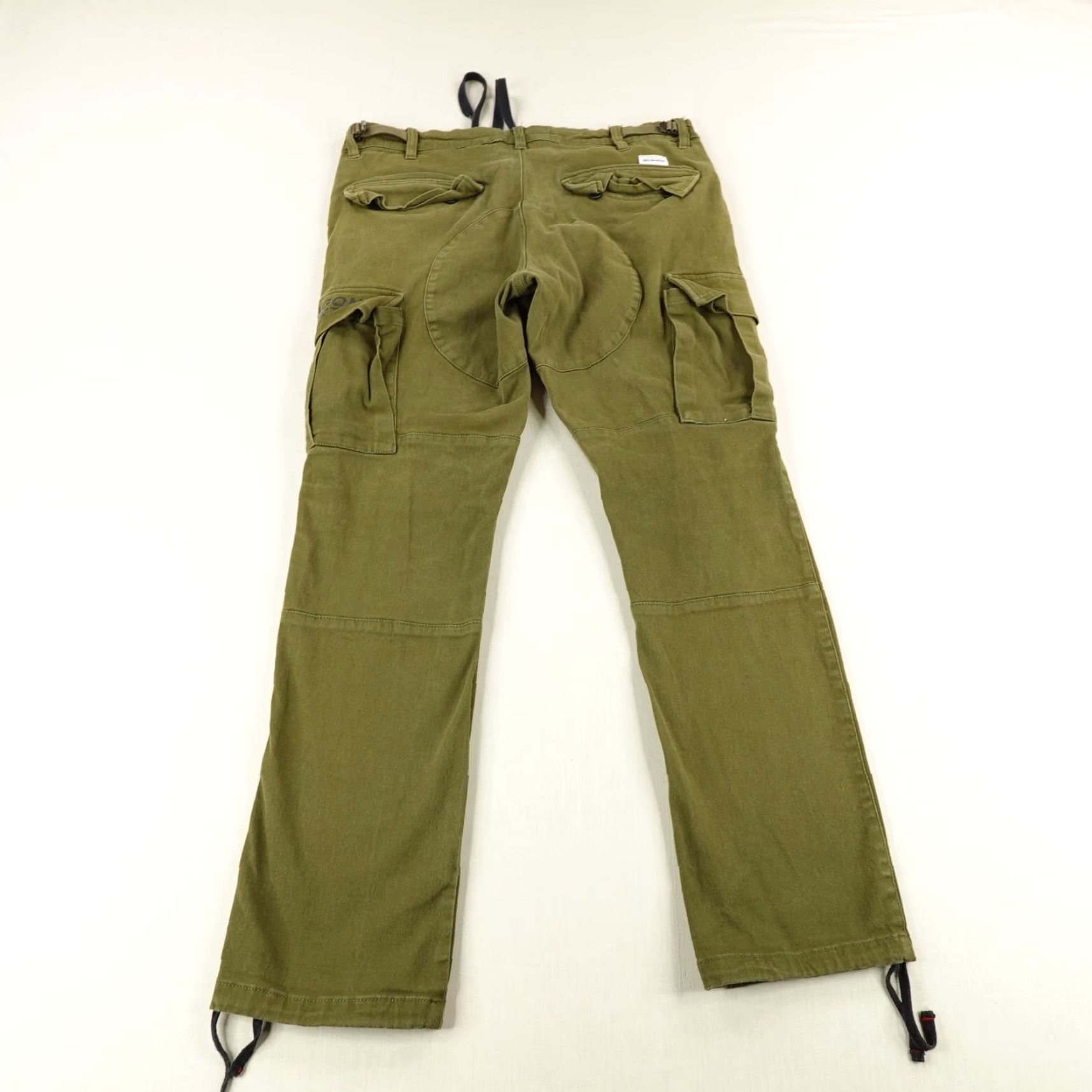 Vintage VINTAGE Red Dragon Cargo Pants Mens 34 Green Military Workwear 2000s Army Straight Fit Size US 35 - 5 Thumbnail